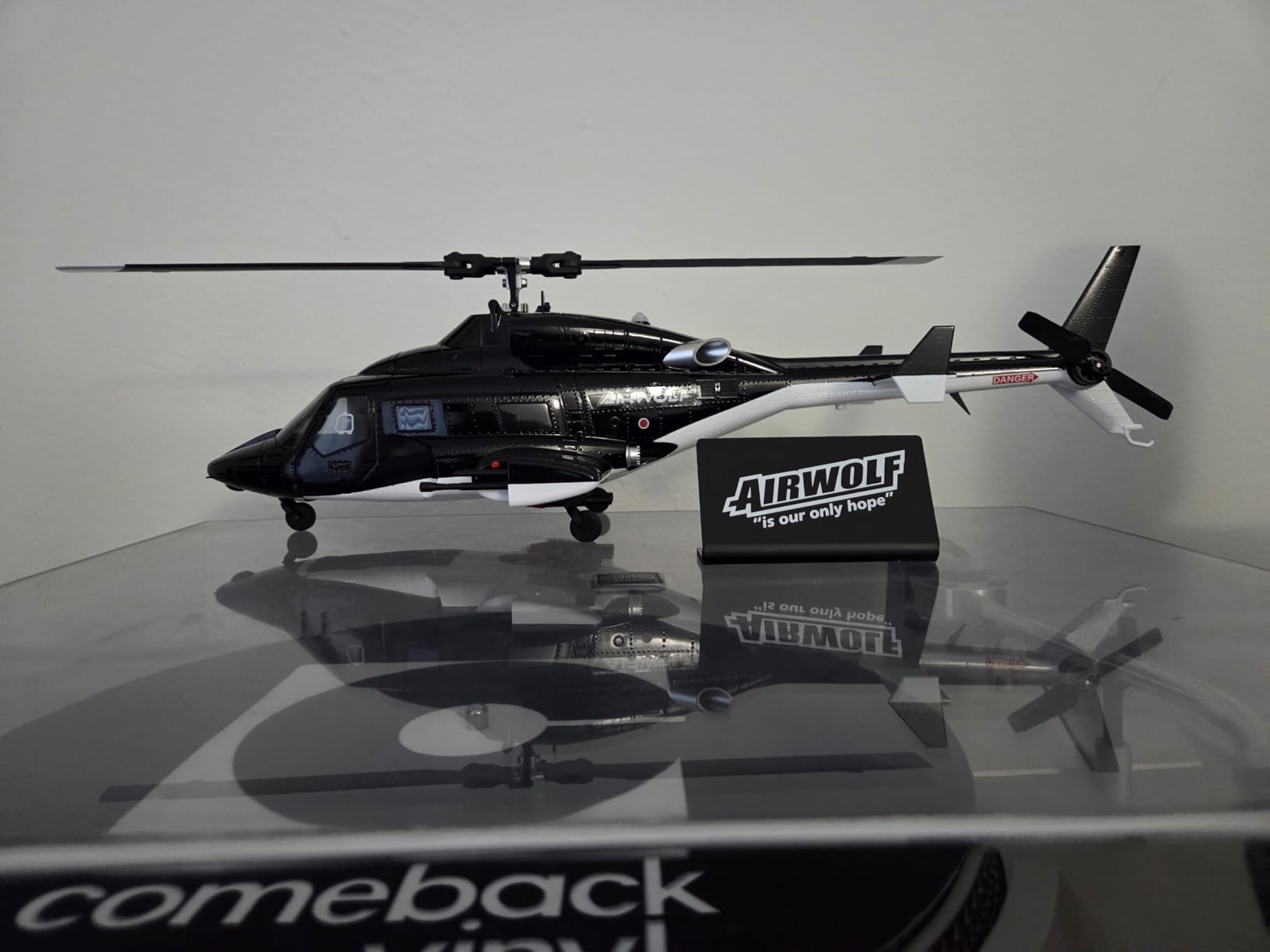 RTF Airwolf RC Helicopter - 27:1 Scale Remote Control for Adults with Auto-Hover, 6CH Control & Dual Batteries, TV-accurate Air Wolf Series Model customer photo 1