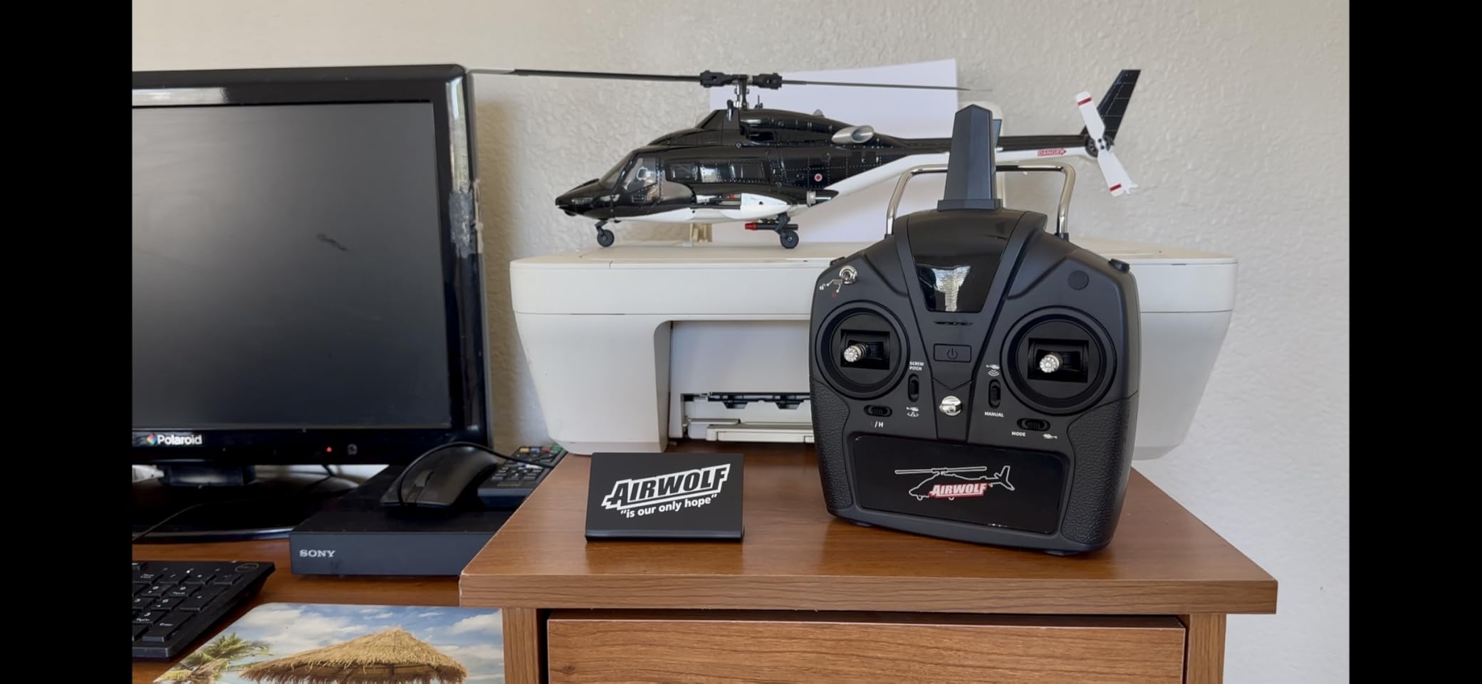 RTF Airwolf RC Helicopter - 27:1 Scale Remote Control for Adults with Auto-Hover, 6CH Control & Dual Batteries, TV-accurate Air Wolf Series Model customer photo 2
