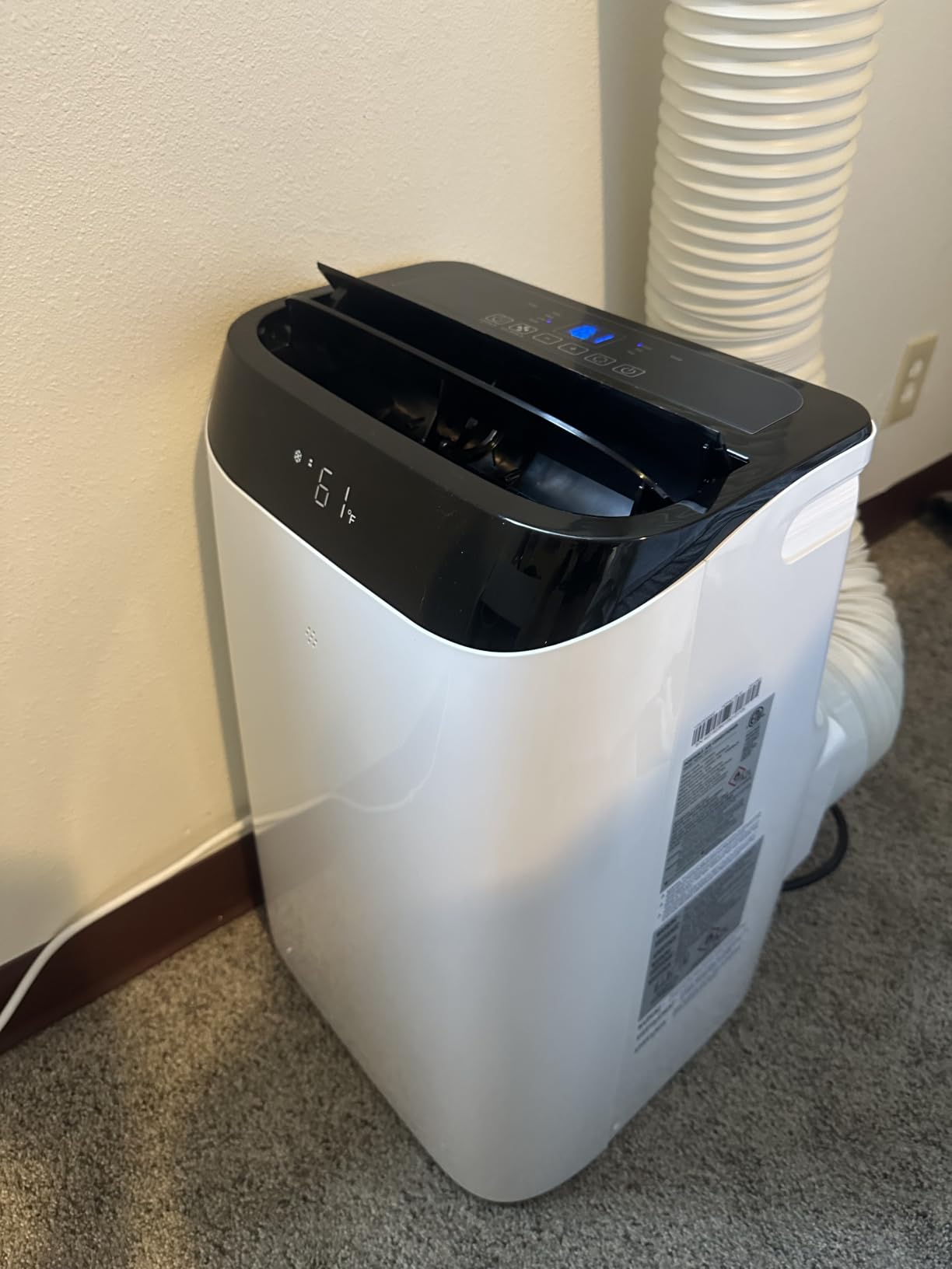 12,000 BTU Portable Air Conditioner Cools Up to 500 Sq.Ft, 3-IN-1 Energy Efficient Portable AC Unit with Remote Control & Installation Kits for Large Room, Campervan, Office, Temporary Space customer photo 2