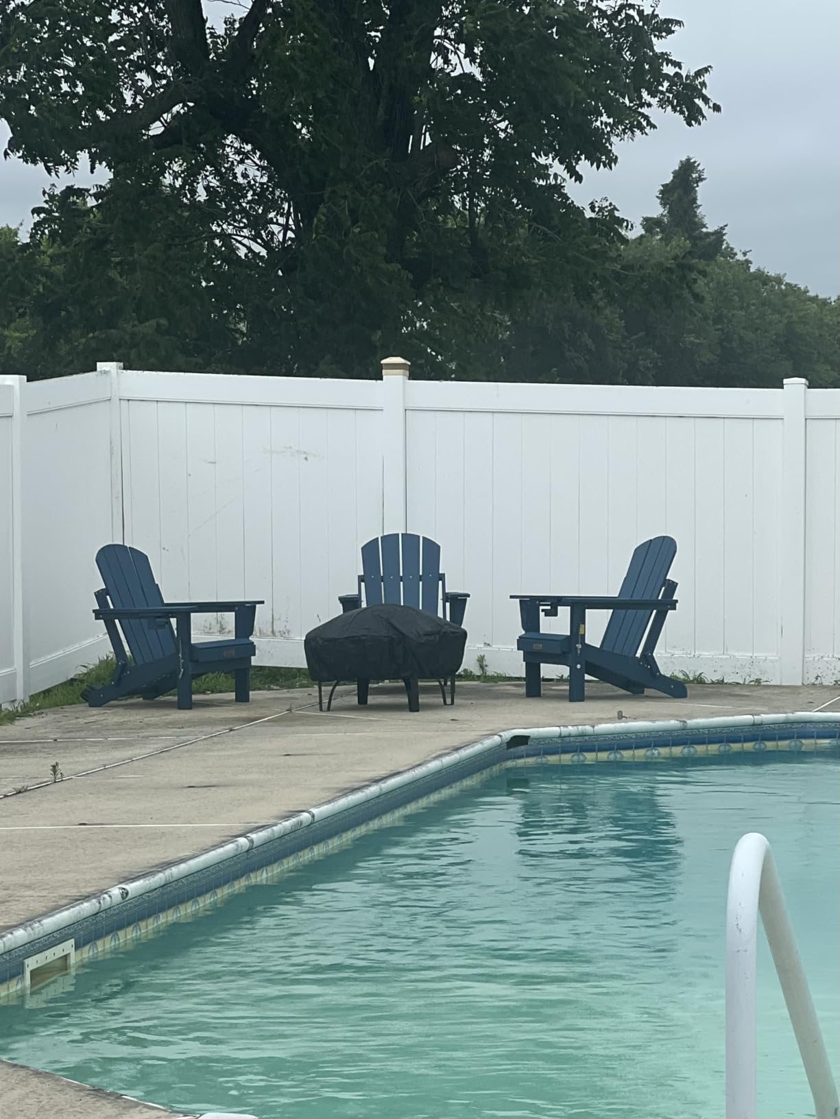 Folding Adirondack Chairs Set of 4 with Cup Holder, Fire Pit - Green | Weather Resistant HIPS Adirondack Chair for Garden Outdoors Fire Pit Chairs, Patio Chairs with Wood Texture, SGS Tested customer photo 1