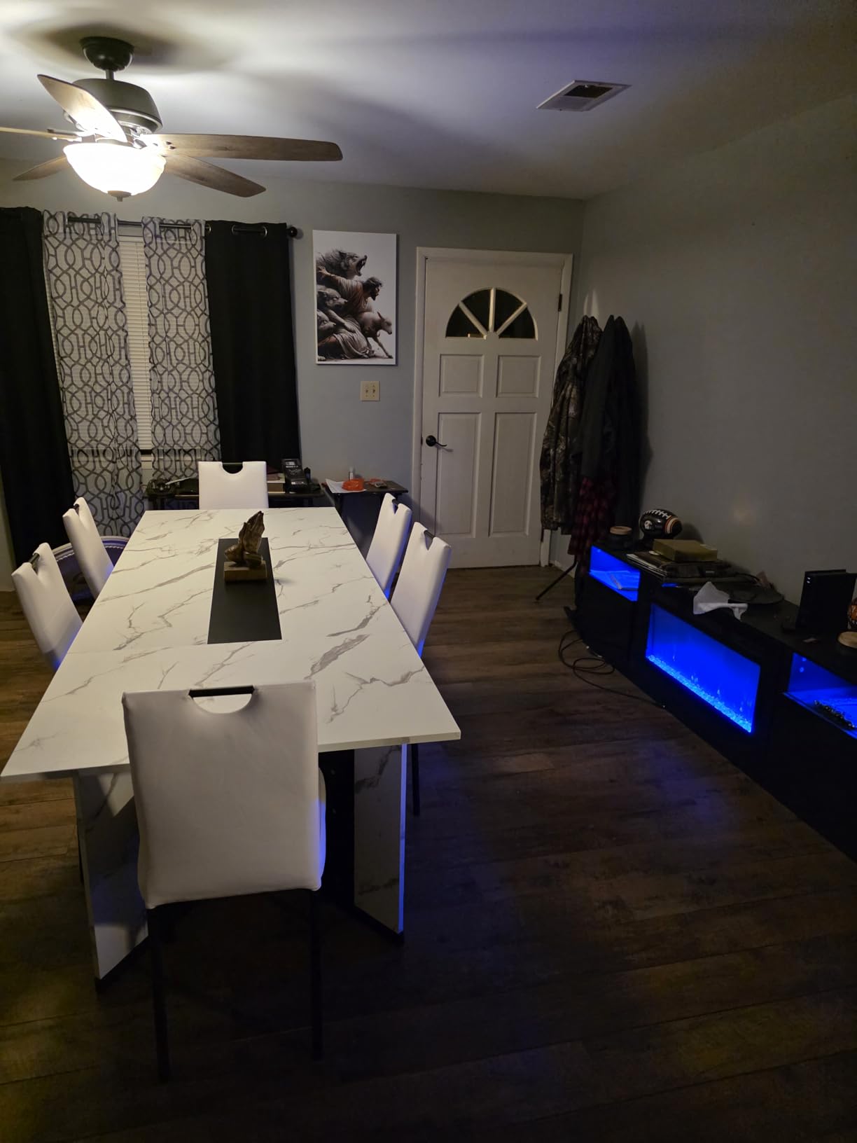 7-Piece Dining Table Set for 4 6 People, 71