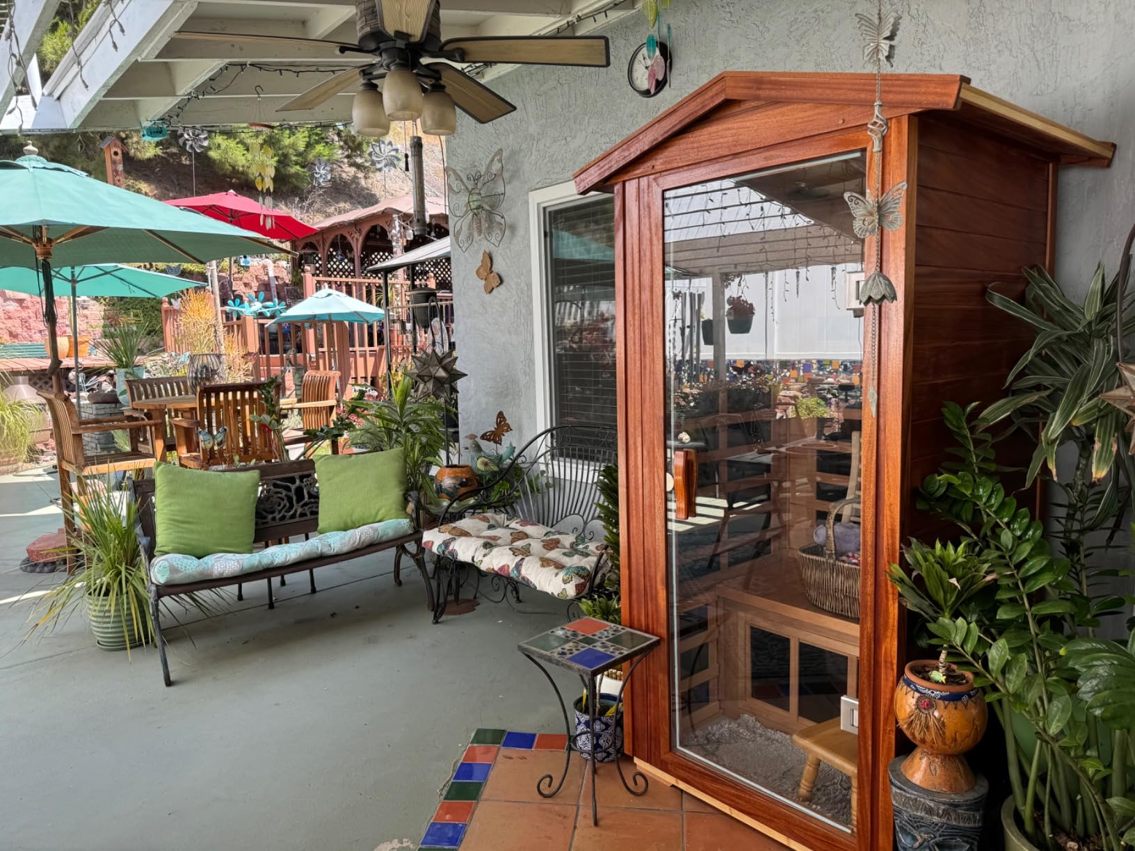 LTCCDSS Ultra-Low EMF Red Cedar Sauna 4-Person, Outdoor Far Infrared Sauna for Home, EMF 0.1-1mG, 6 Carbon Crystal Heaters, Bluetooth & Chromotherapy (68.1 * 52.4 * 82.7 in) customer photo 2