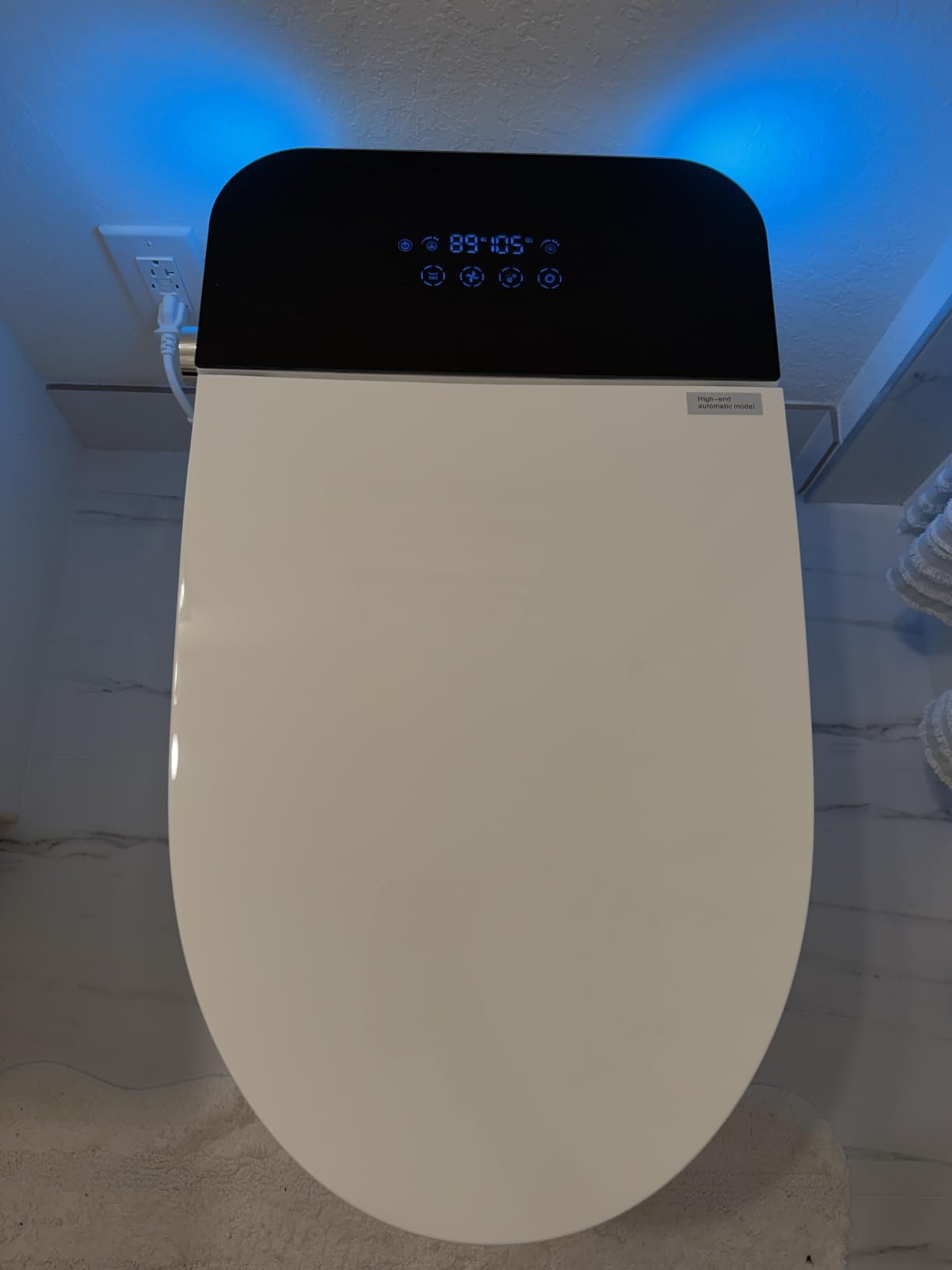 TOTTE Smart Toilet with Bidet, Auto Open/Close Lid, Bidet Toilet with Powerful Flush, Instant Warm Water, Elongated Smart Toilet with Heated Seat, Dryer, Modern Bathroom Toilets with Deodorization customer photo 1