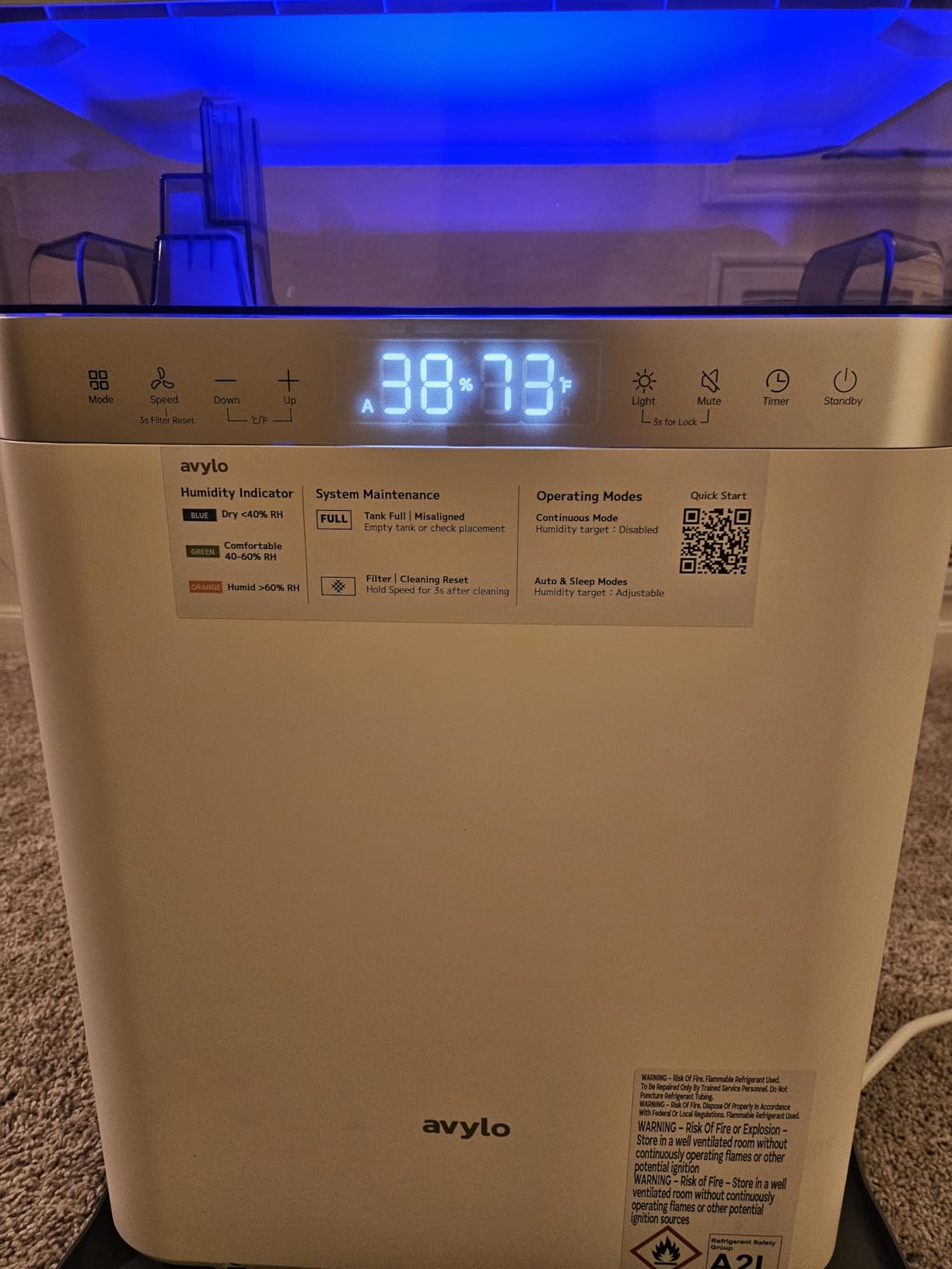 avylo 5000 Sq.Ft Energy Star Most Efficient 2025 Dehumidifier, Max 90 Pint/Day, Top Mounted 2.11Gal Tank, Auto Defrost, White Dehumidifier with Pump and Drain Hose for Basement, Home, Bedroom,Bathroom customer photo 1
