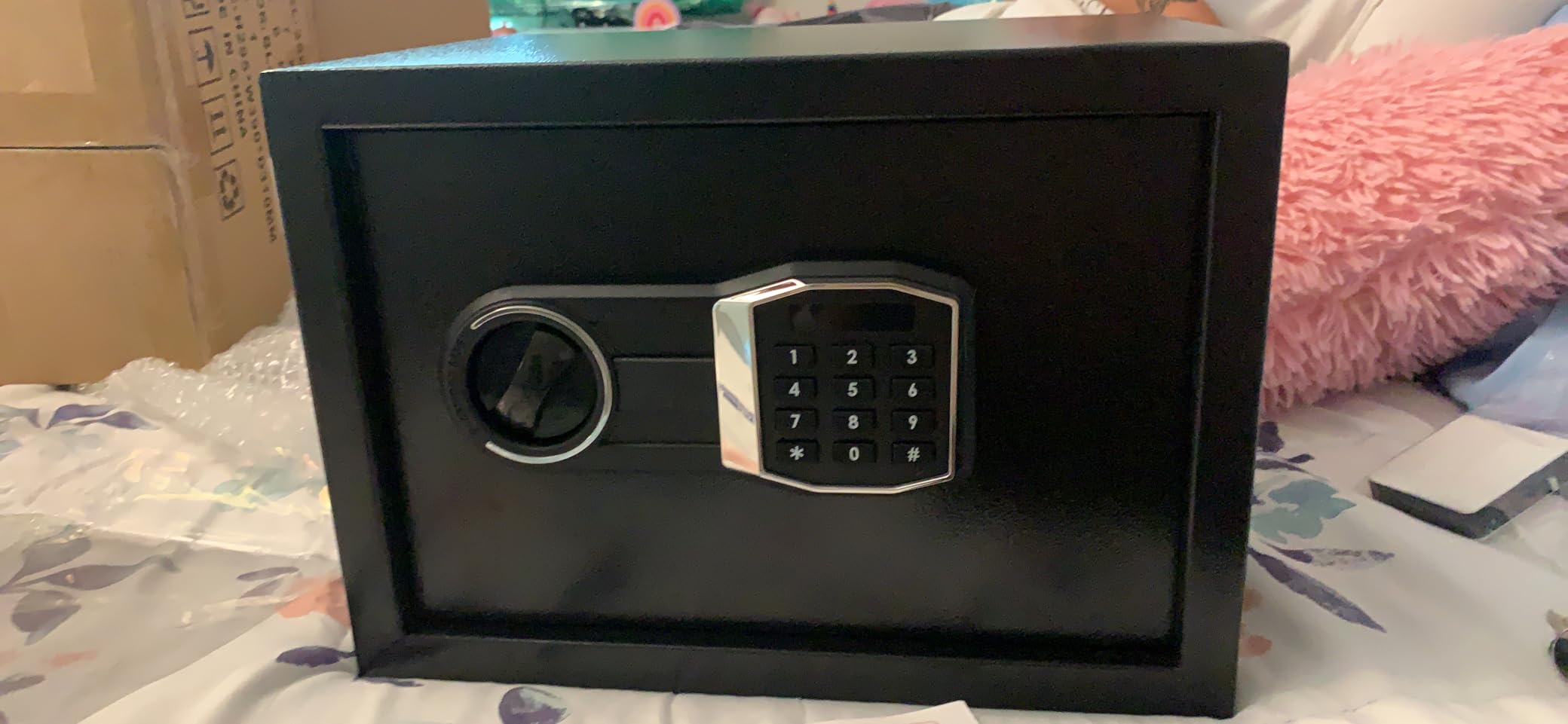 25.59'' Tall Large Safe Fireproof Waterproof | 1800°F Fire Protection for 35 Mins, Digital Safe Box with Spare Keys, Alert Alarm and Removable Shelf, Anti-Burglar Safes for Home File customer photo 1