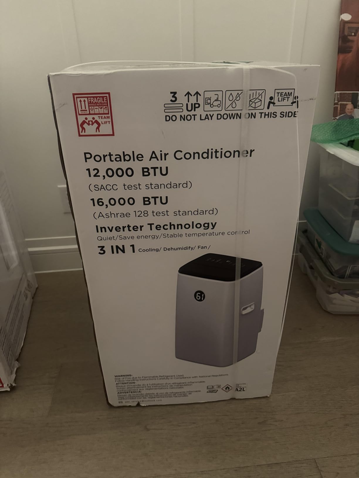 16000 BTU Inverter Portable Air Conditioners, Dual Hose Portable AC for Large Room up to 800 sq. ft, 3-in-1 Self-Evaporating AC Units with Fan & Dehumidifier, Quiet Sleep Mode(42dB), Auto Swing customer photo 2