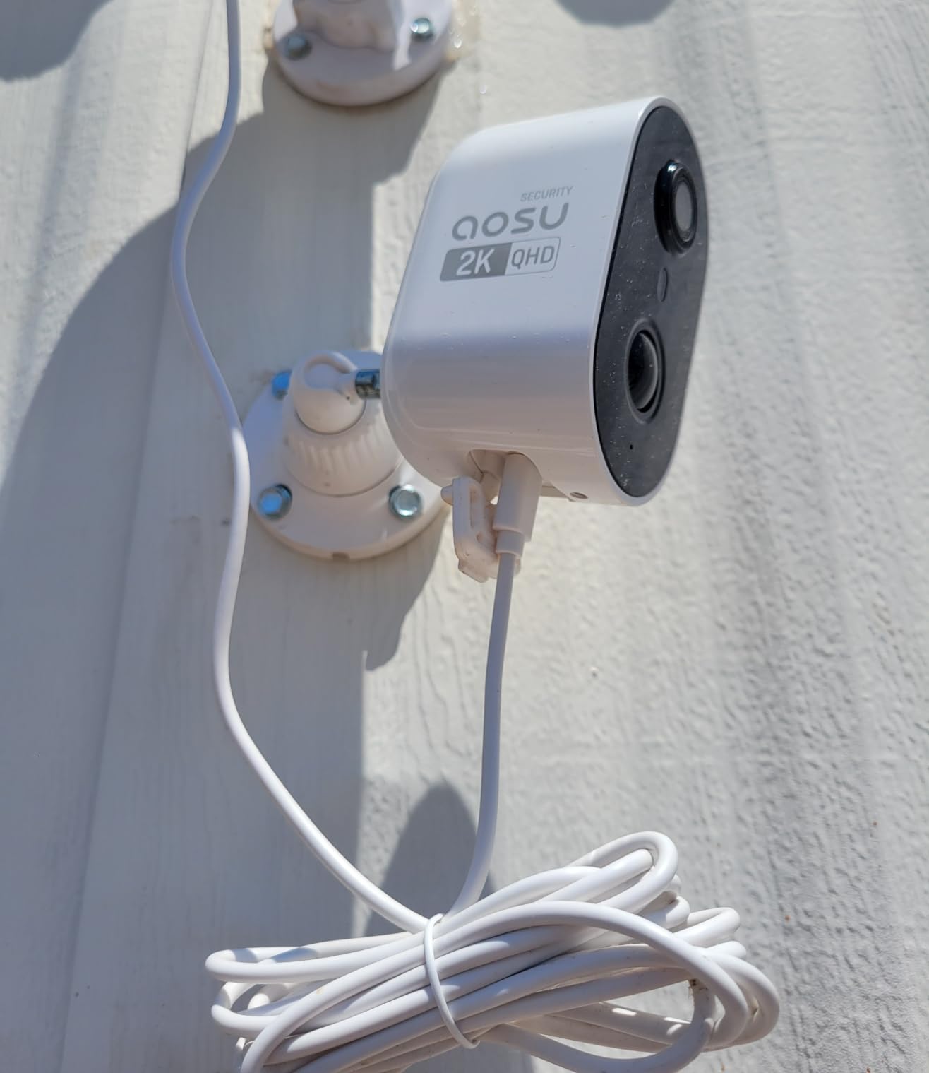 aosu Solar Security Cameras Wireless Outdoor, 2K HD Home Security Camera System, PIR + AI Human Detection, Color Night Vision, Easy to Set Up, Local Storage, No Subscription Required, 6-Cam Kit customer photo 2