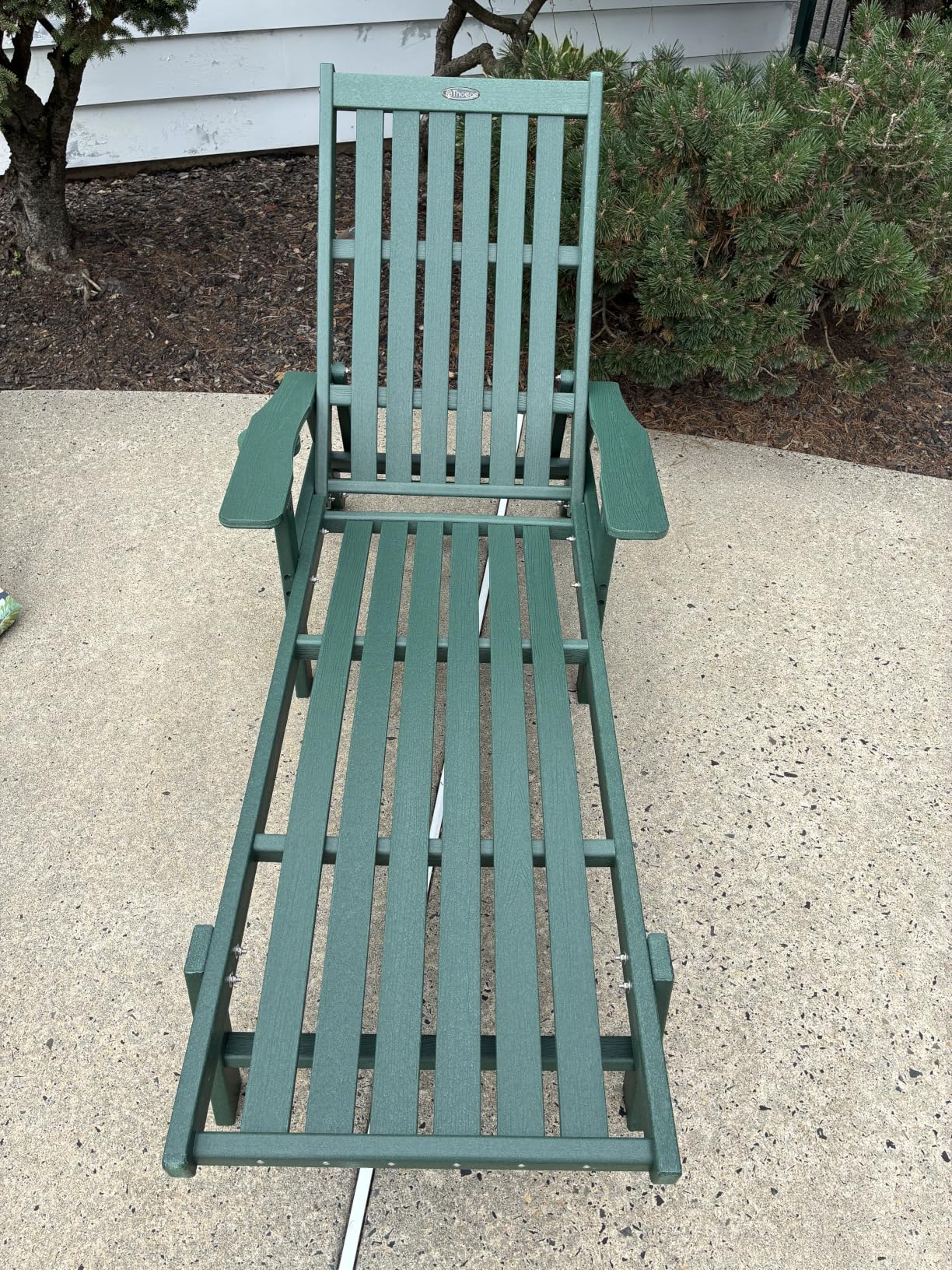THOEOE Patio Chaise Lounge Chair, Oversized Lounge Chair Outdoor with 5 Positions, 78