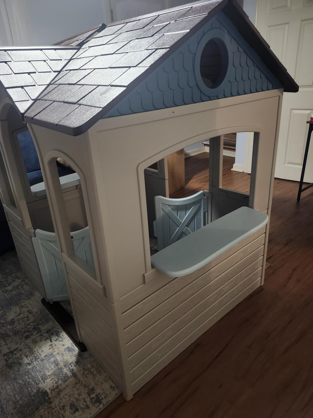 Lifetime Indoor Outdoor Kids Playhouse, Two Store Windows & Farm-Style Half Doors, Spacious Interior, Easy Snap Together No Tools Assembly, Durable Low-Maintenance Construction for Ages 3-8 customer photo 2