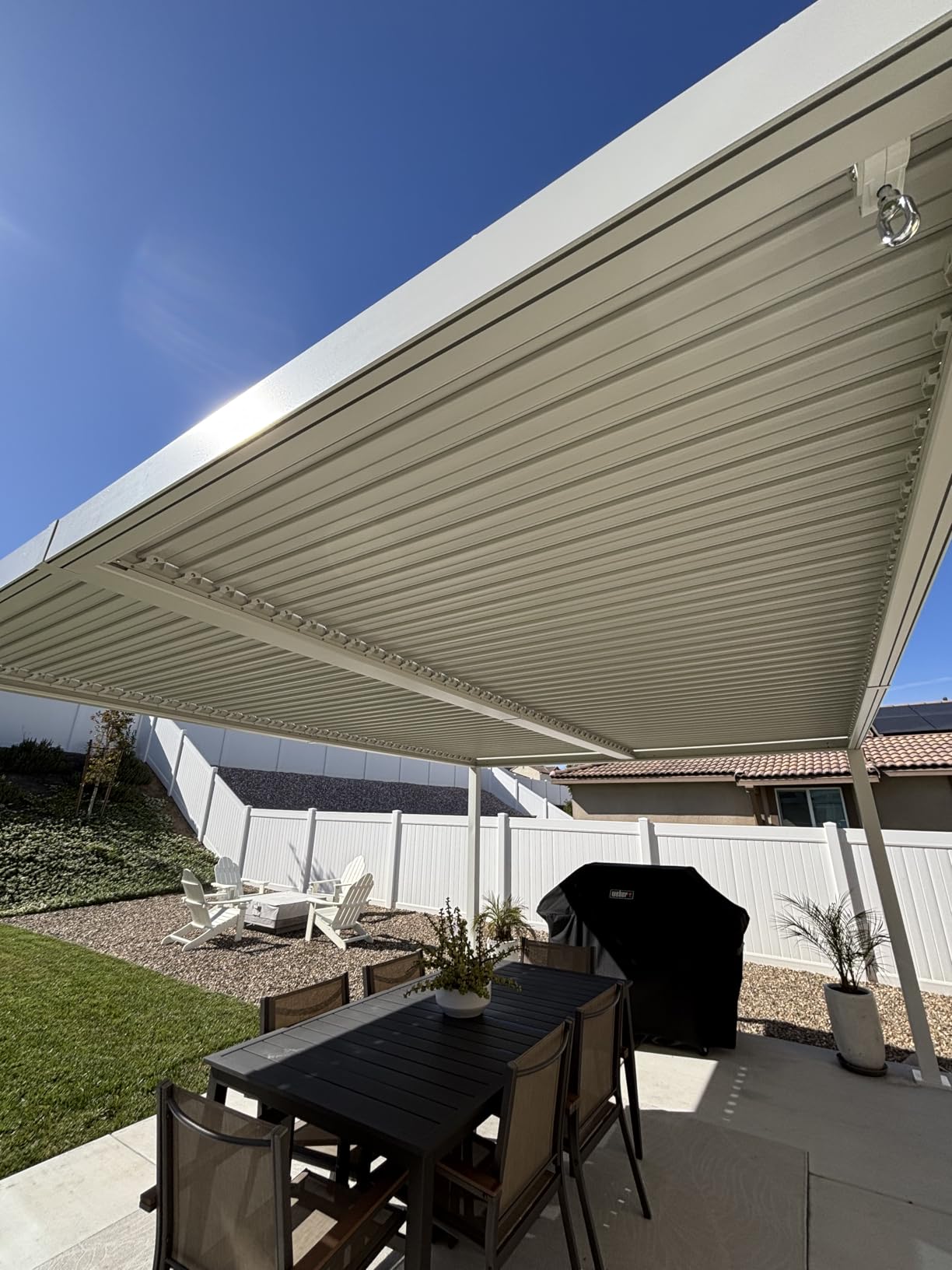 Kozyard Outdoor Louvered Pergola 12' x 16' Sun Shade Aluminum Patio Shelter | Weather-Resistant, Drainage System Adjustable Louvered Roof Rain-Resistant for Poolside Balcony Patio Garden Gray customer photo 1