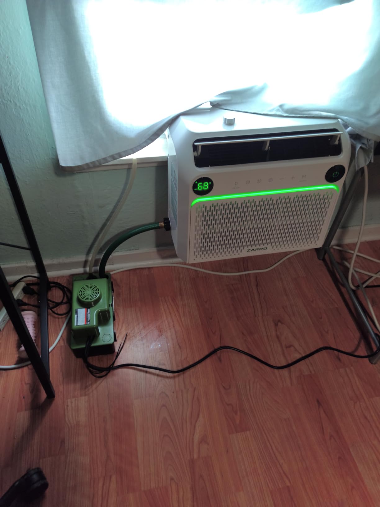 ZAFRO U Shaped Inverter Window Air Conditioner, Ultra Quiet (32dB), 10000BTU ASHRAE (6200 BTU DOE) Smart Air Conditioner Window Unit, App/Voice/Remote, Saddle Window AC Unit with Cool/Dry/Fan Modes customer photo 1