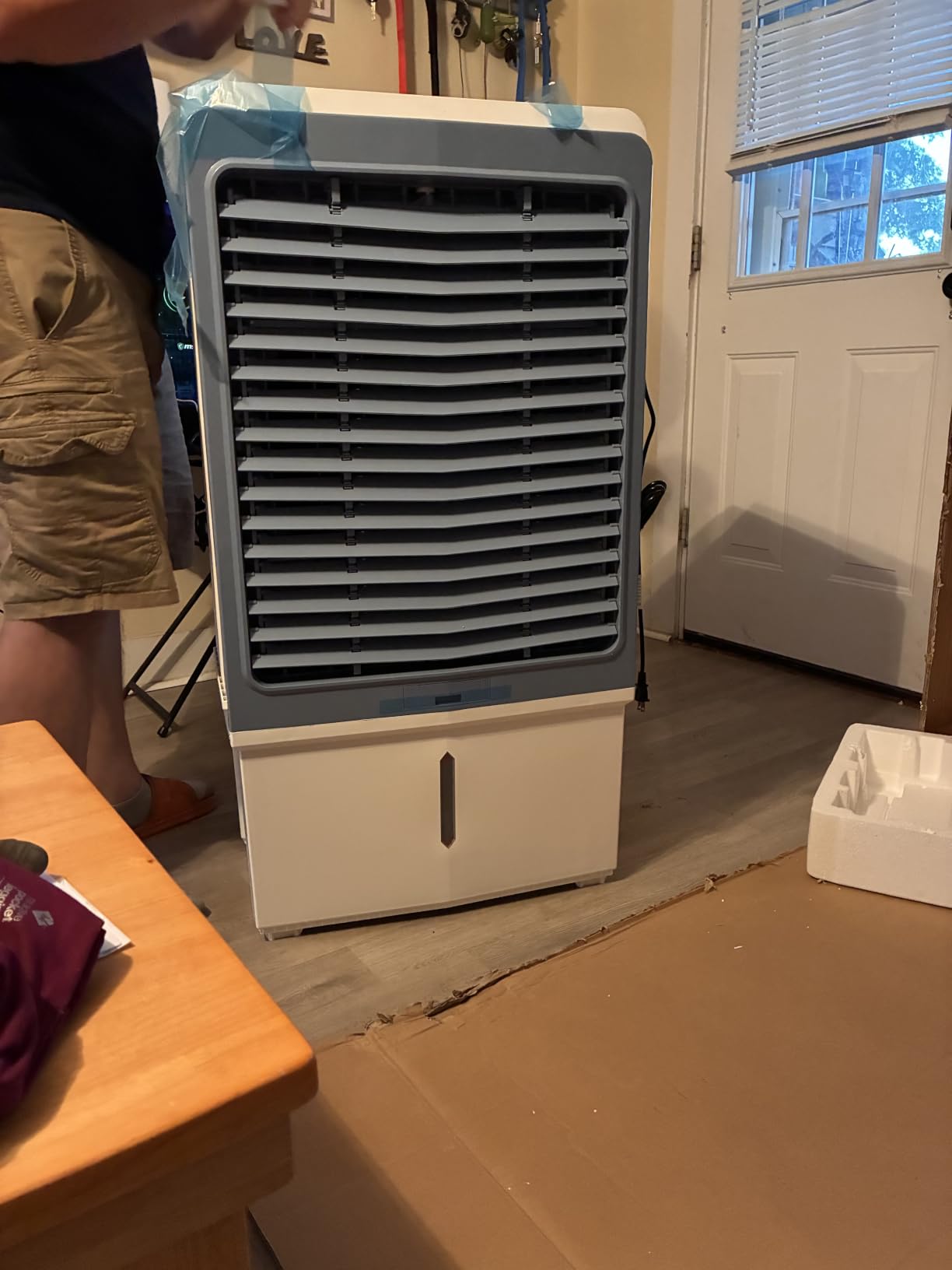 Uthfy 6000 CFM Swamp Cooler Air Conditioner, Outdoor Evaporative Air Cooler with 13.5 Gal Water Tank, Remote, 120° Oscillation, 12H Timer, 46