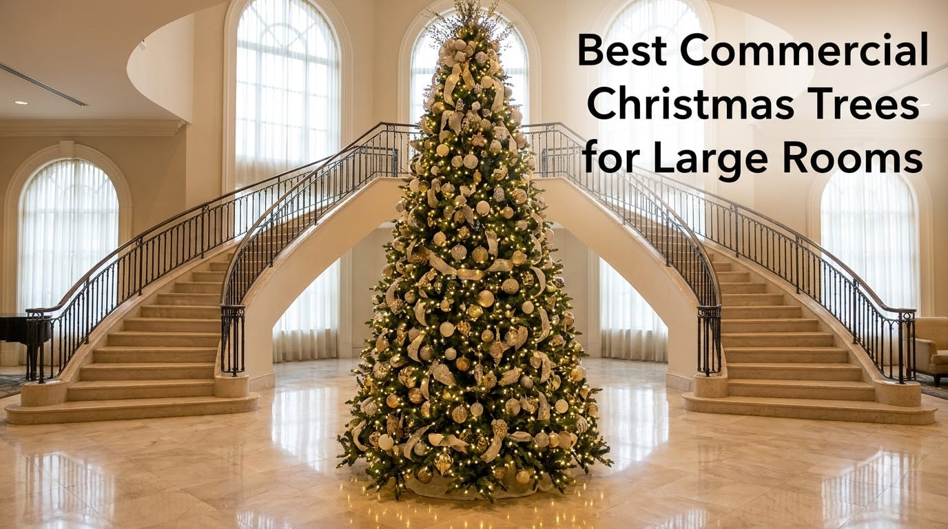 Best Commercial Christmas Trees for Large Rooms