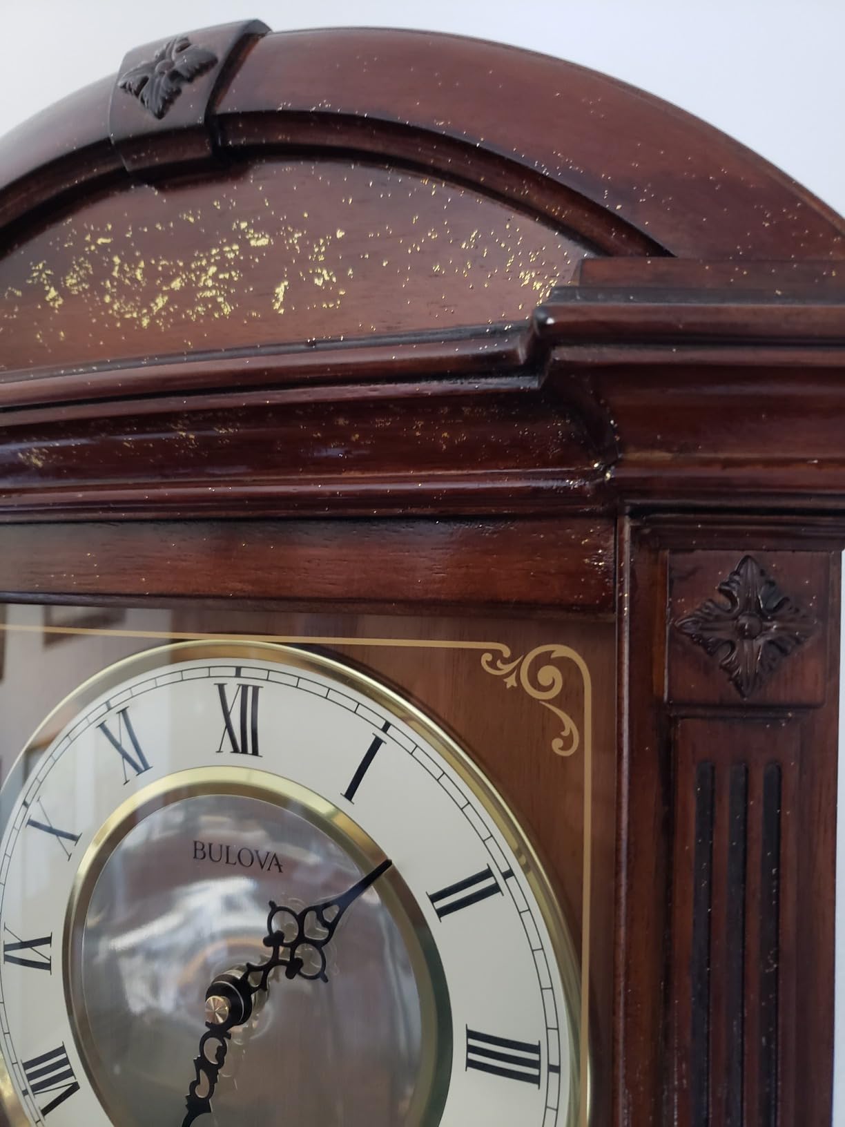 Bulova C4331 Hartwick Chiming Clock, Walnut 29.75 x 14 x 5.5 customer photo 2