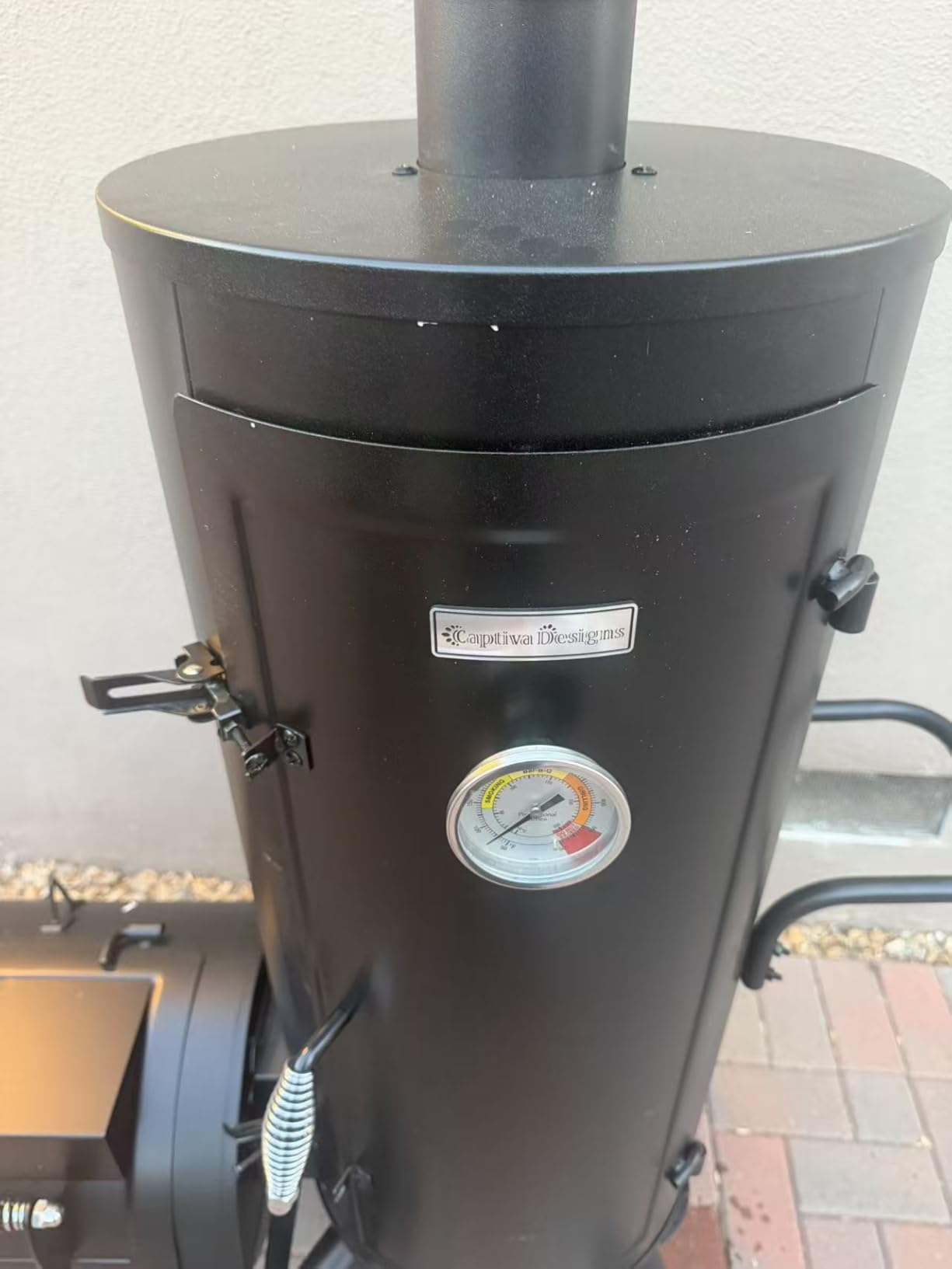 Captiva Designs Smoker Grill Extra Large Outdoor Charcoal Barbecue Grill | Cooking Area (941 sq.in. in Total) Offset Smoker, Heavy Duty Smoker and Grill Combo for Backyard Garden Patio BBQ customer photo 2
