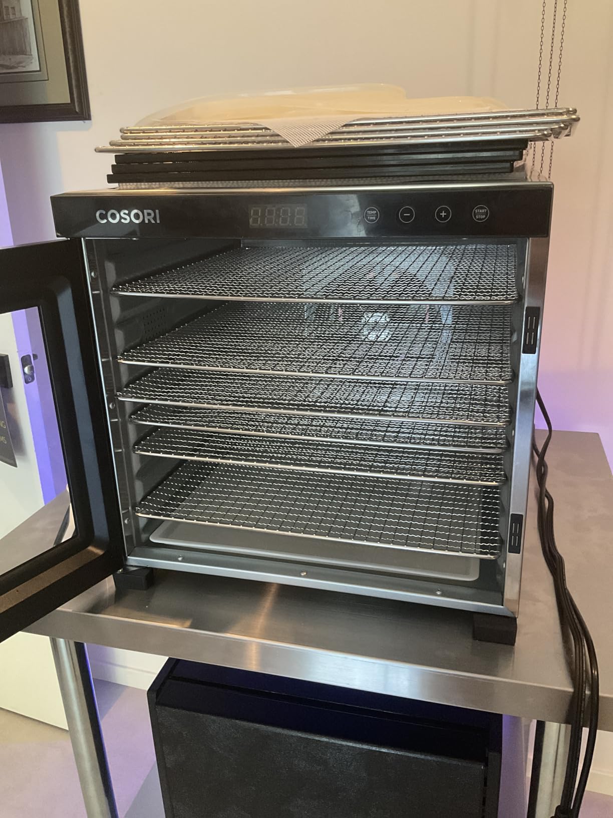 COSORI Food Dehydrator for Jerky, 10 Trays, 16.2ft² Drying Space, 165°F Temperature Control, 48H Timer, 1000W Dehydrator Machine, Stainless Steel, for Herbs, Fruit, Meat, and Yogurt, Silver customer photo 2