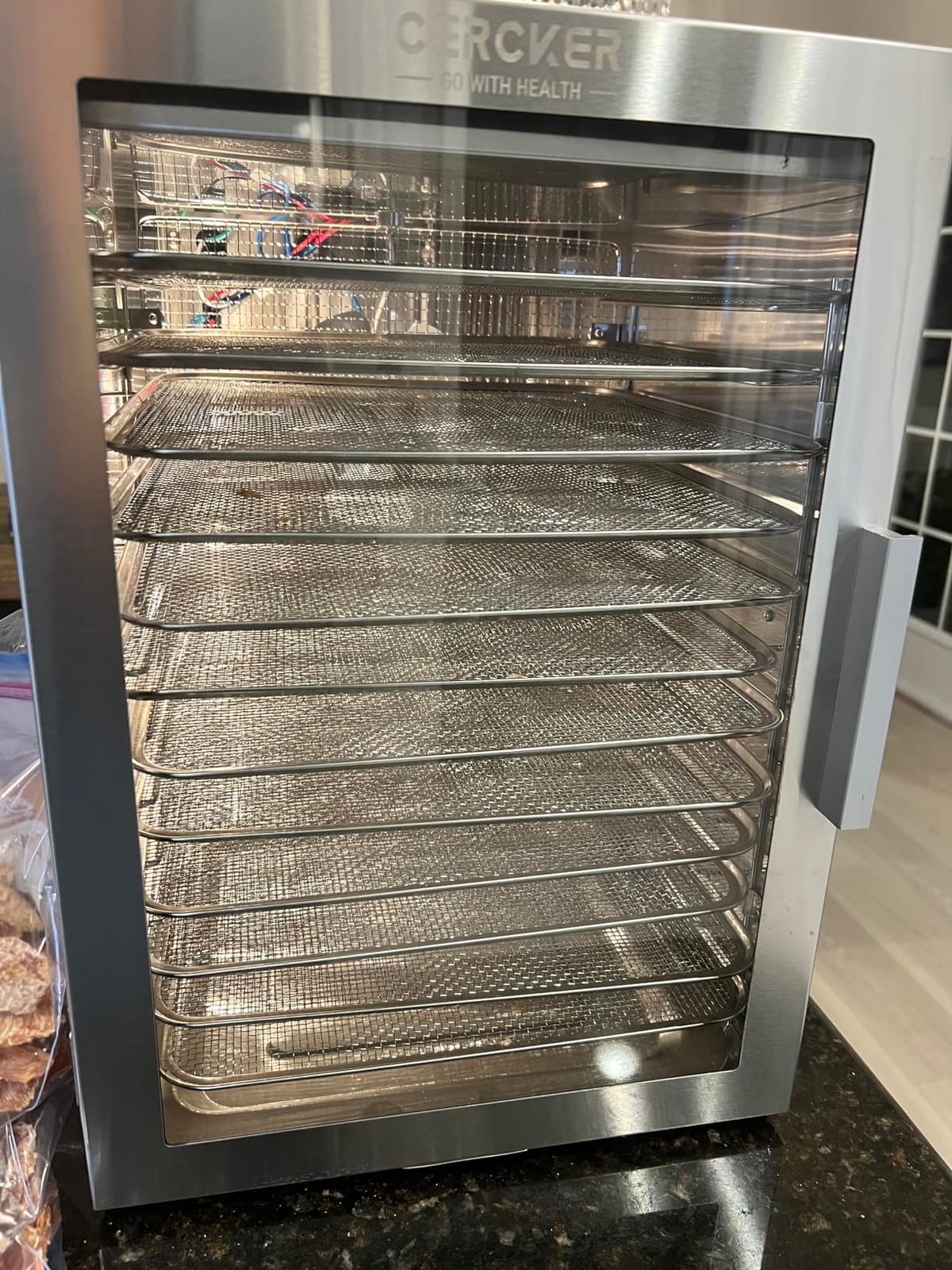 Food-Dehydrator Machine 12 Stainless Steel Trays, 10.9ft² Meat Dehydrator for Jerky, 800W Dryer for Herbs, 190ºF Temperature Control,24H Timer,Powerful Drying Capacity for Fruits,Yogurt customer photo 1