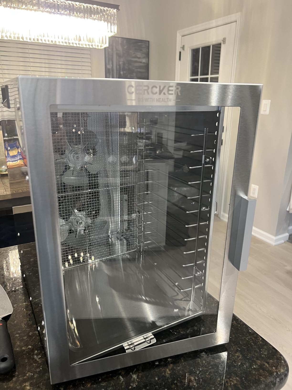 Food-Dehydrator Machine 12 Stainless Steel Trays, 10.9ft² Meat Dehydrator for Jerky, 800W Dryer for Herbs, 190ºF Temperature Control,24H Timer,Powerful Drying Capacity for Fruits,Yogurt customer photo 2