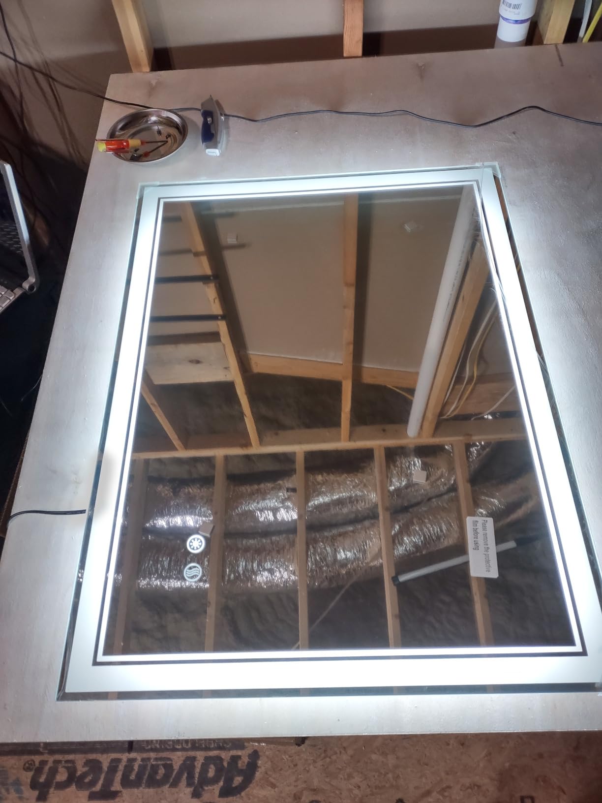 24 x 32'' LED Mirror for Bathroom, Anti-Fog, Bathroom Vanity Mirror | Dimmable 3 Colors, Bathroom Mirror with Lights, Memory Function, Switch/Plug in Wall Mounted, Home Decor Horizontal/Vertical customer photo 1