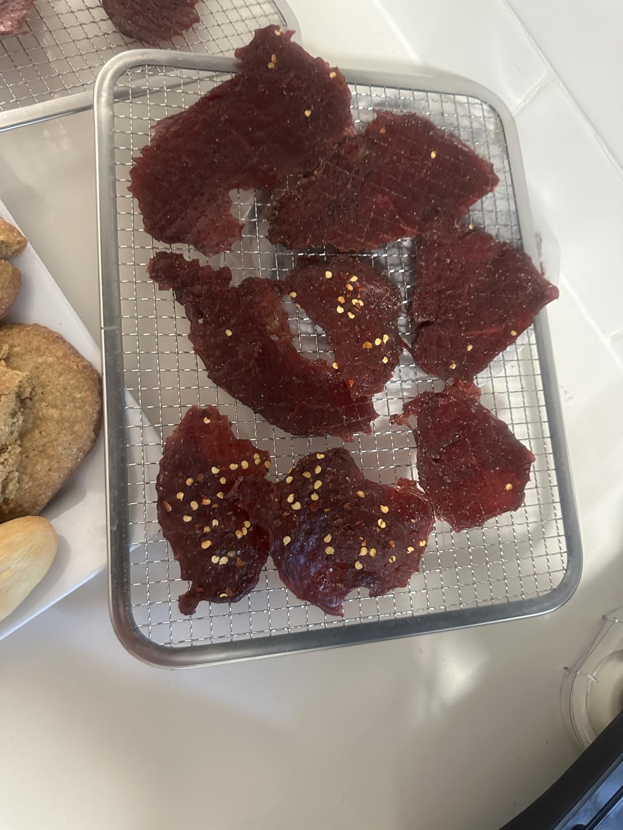 Cercker Commercial Food-Dehydrator Machine 14 Trays, 1200W Fruit Dehydrator,11.98ft² Meat Dryer for Jerky,190ºF Temperature Control,24H Large Food Dryer for Beef customer photo 1