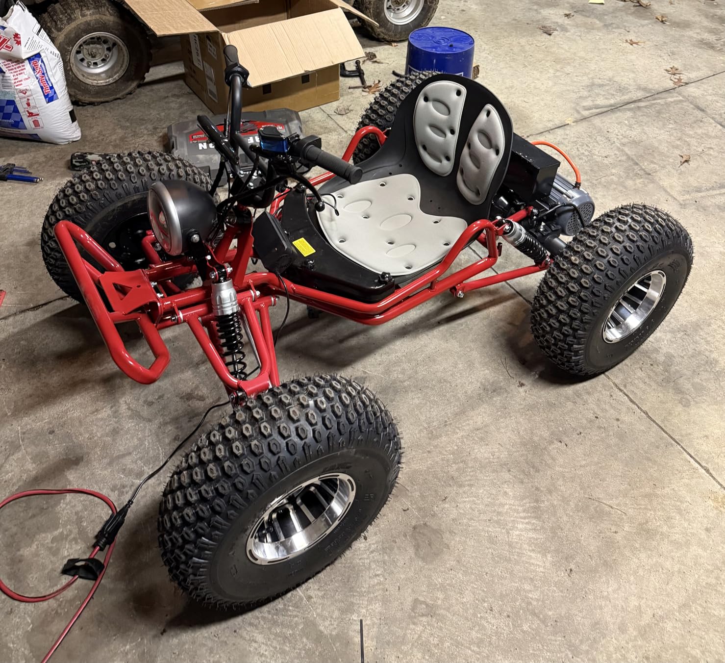 48V 20Ah Electric Off-Road Go Kart for Adults & Teens (Red) customer photo 2