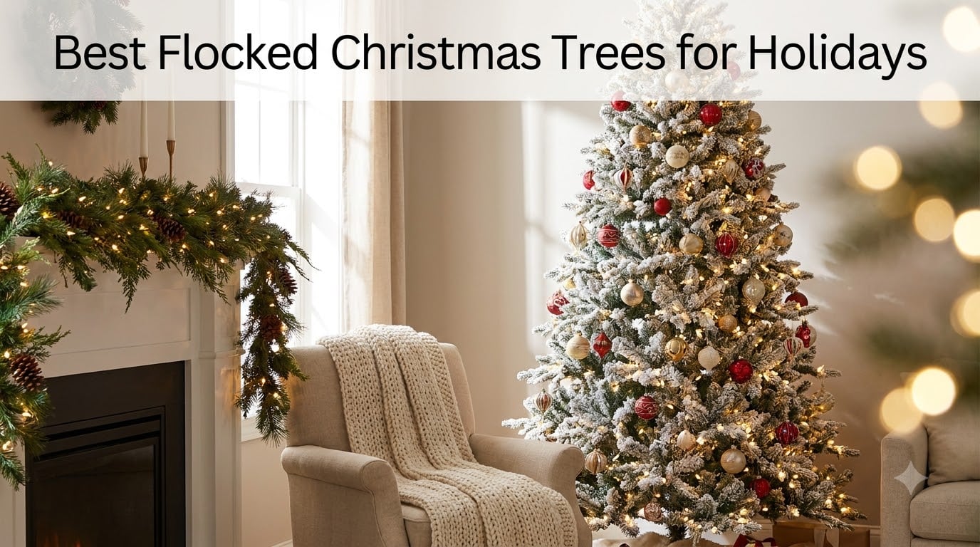Best Flocked Christmas Trees for Holidays