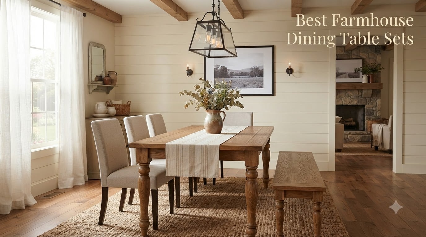 Best Farmhouse Dining Table Sets