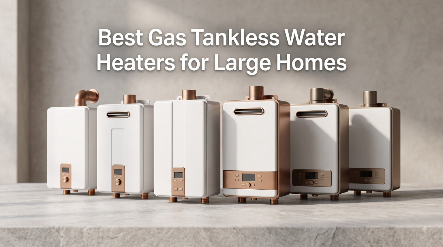 Best Gas Tankless Water Heaters for Large Homes