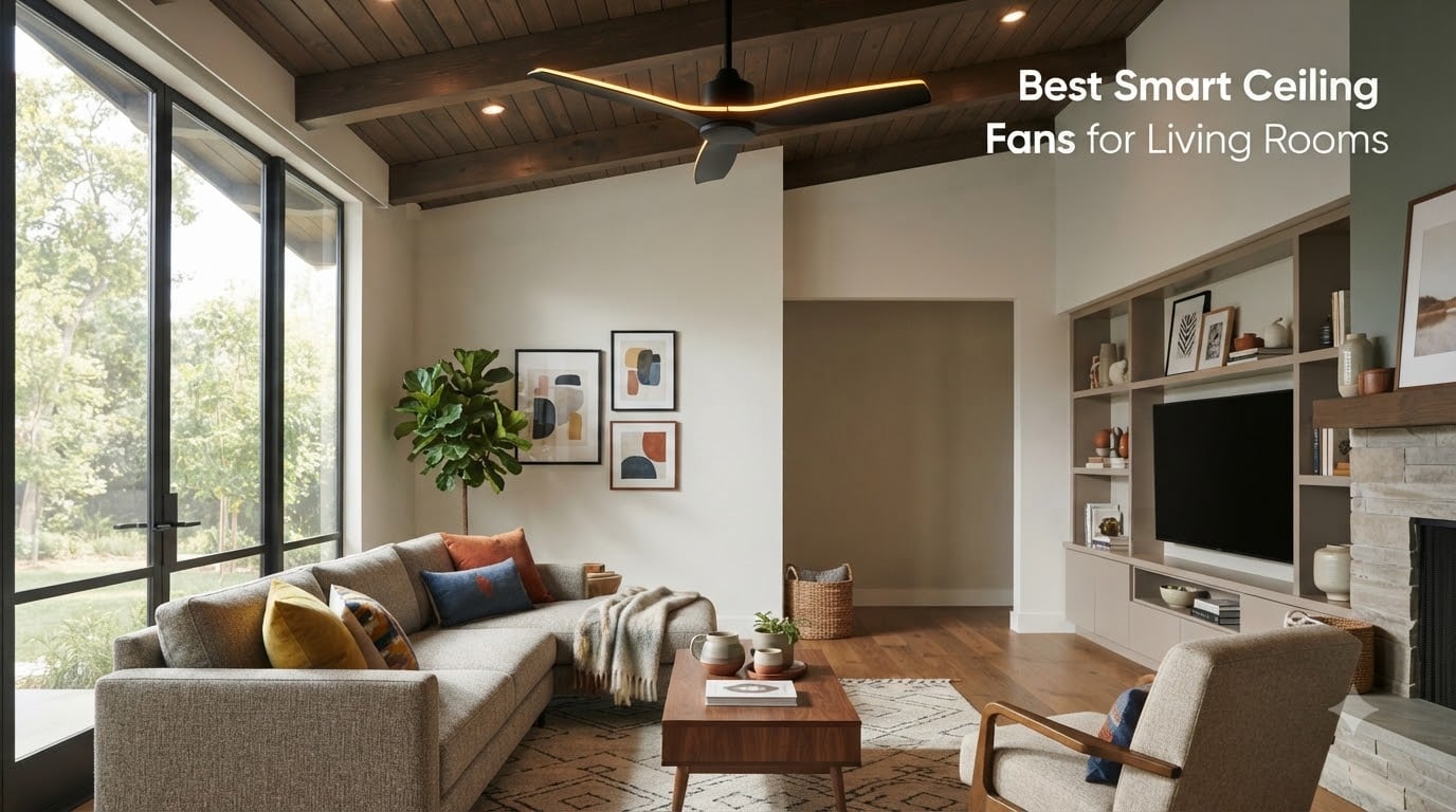 Best Smart Ceiling Fans for Living Rooms
