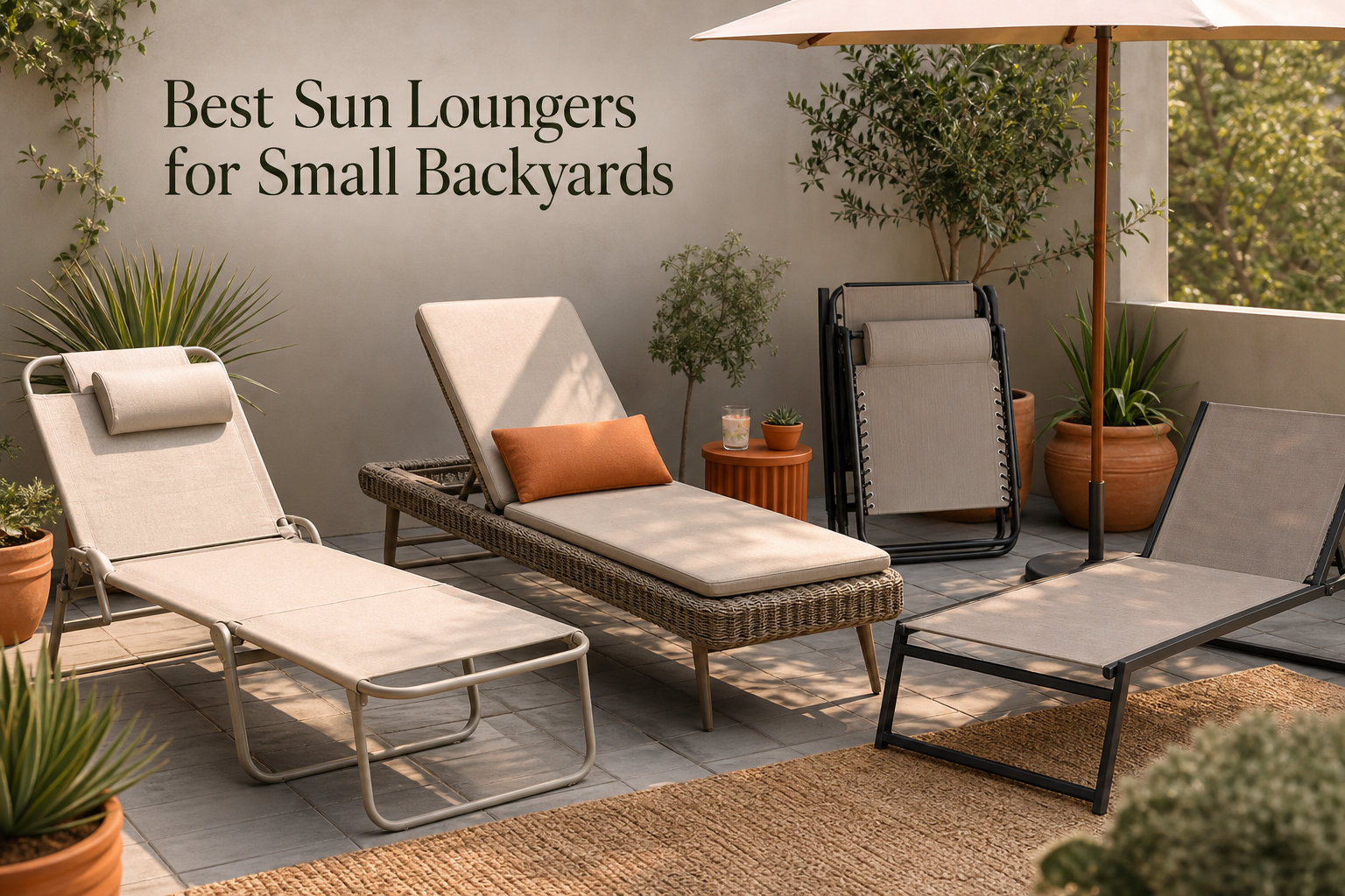 Best Sun Loungers for Small Backyards