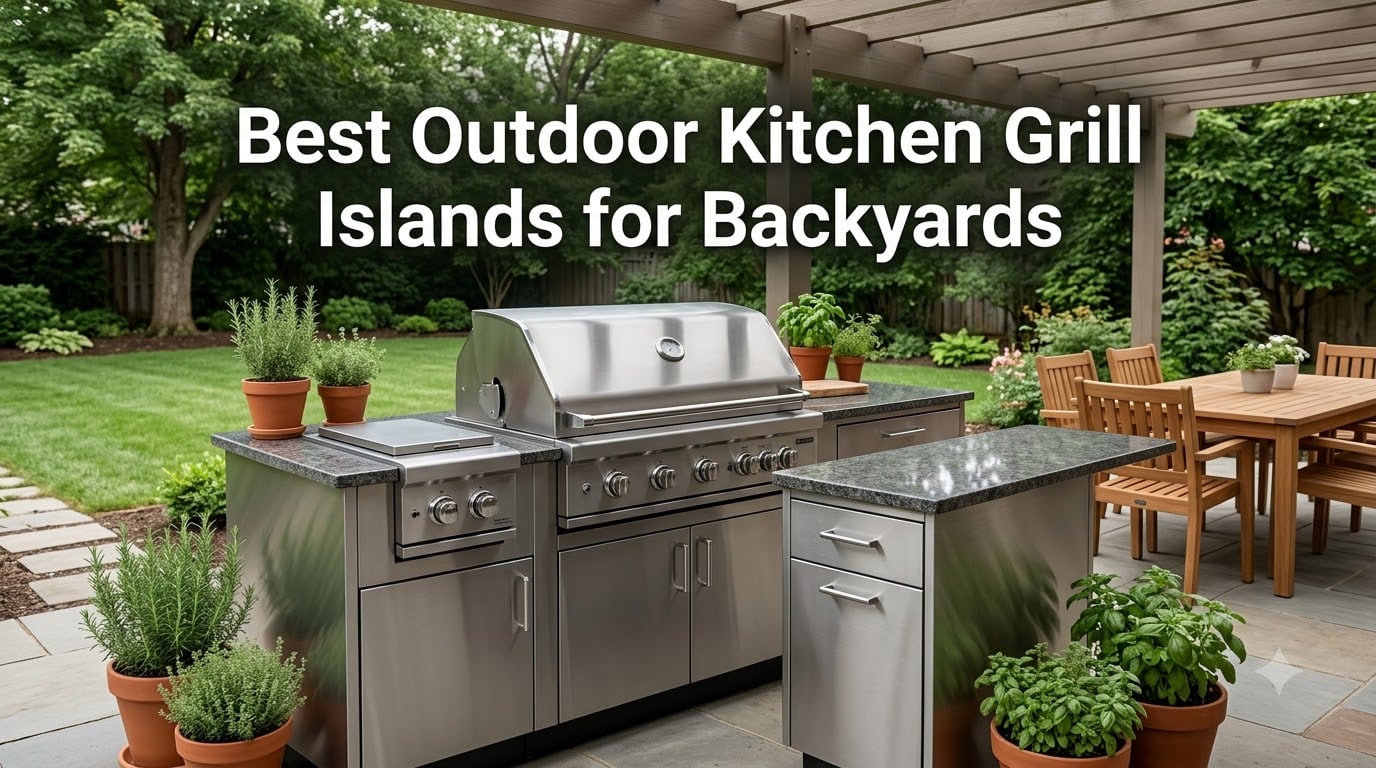 Best Outdoor Kitchen Grill Islands for Backyards