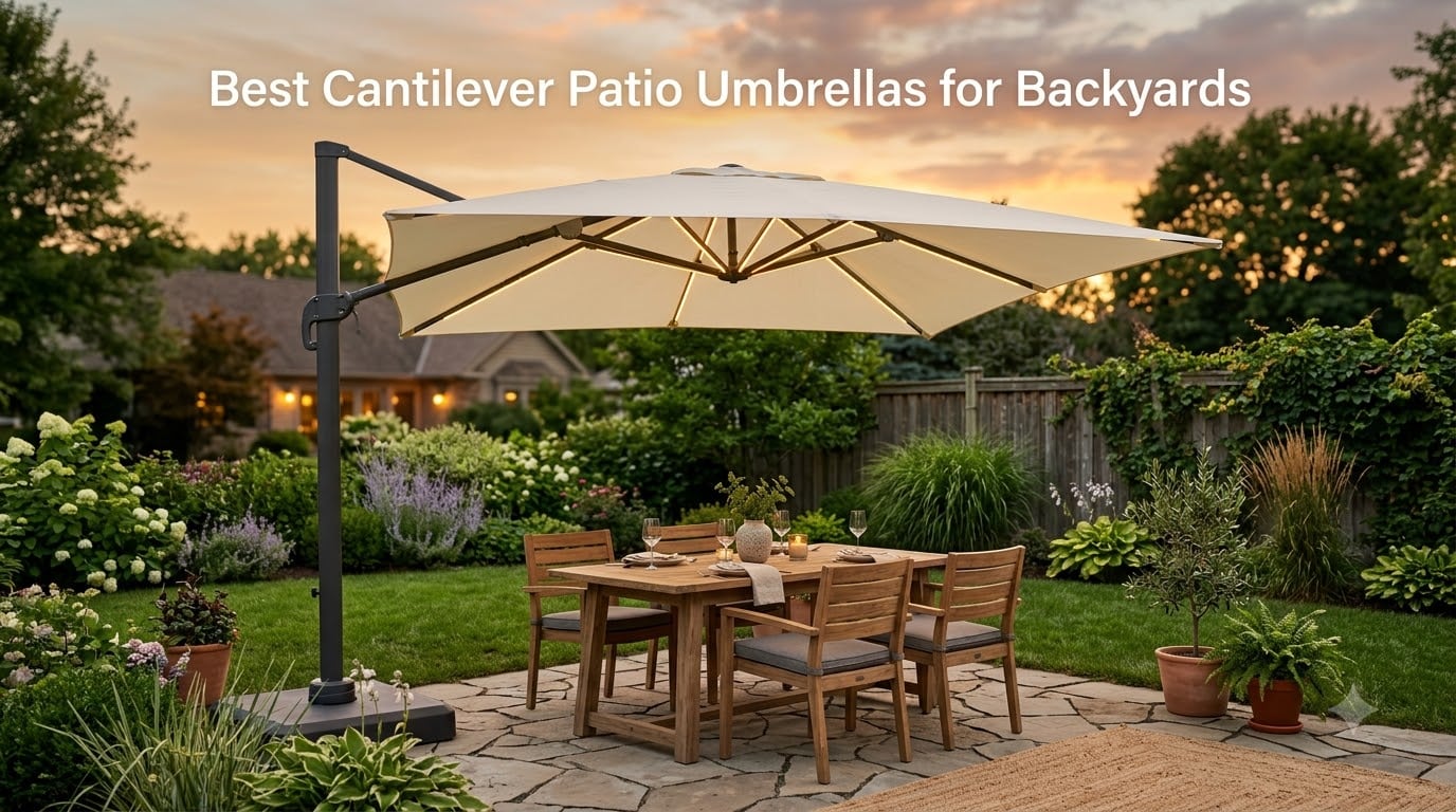 Best Cantilever Patio Umbrellas for Backyards