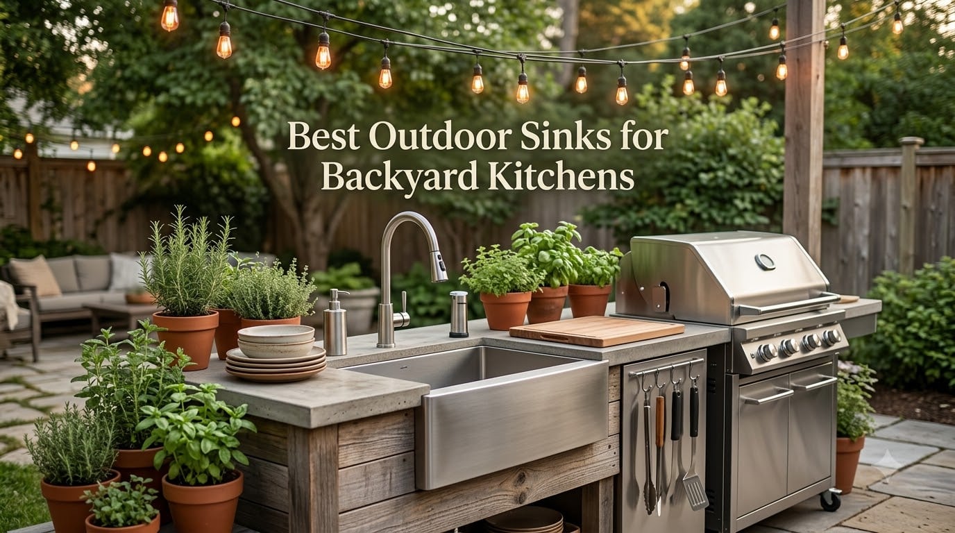 Best Outdoor Sinks for Backyard Kitchens