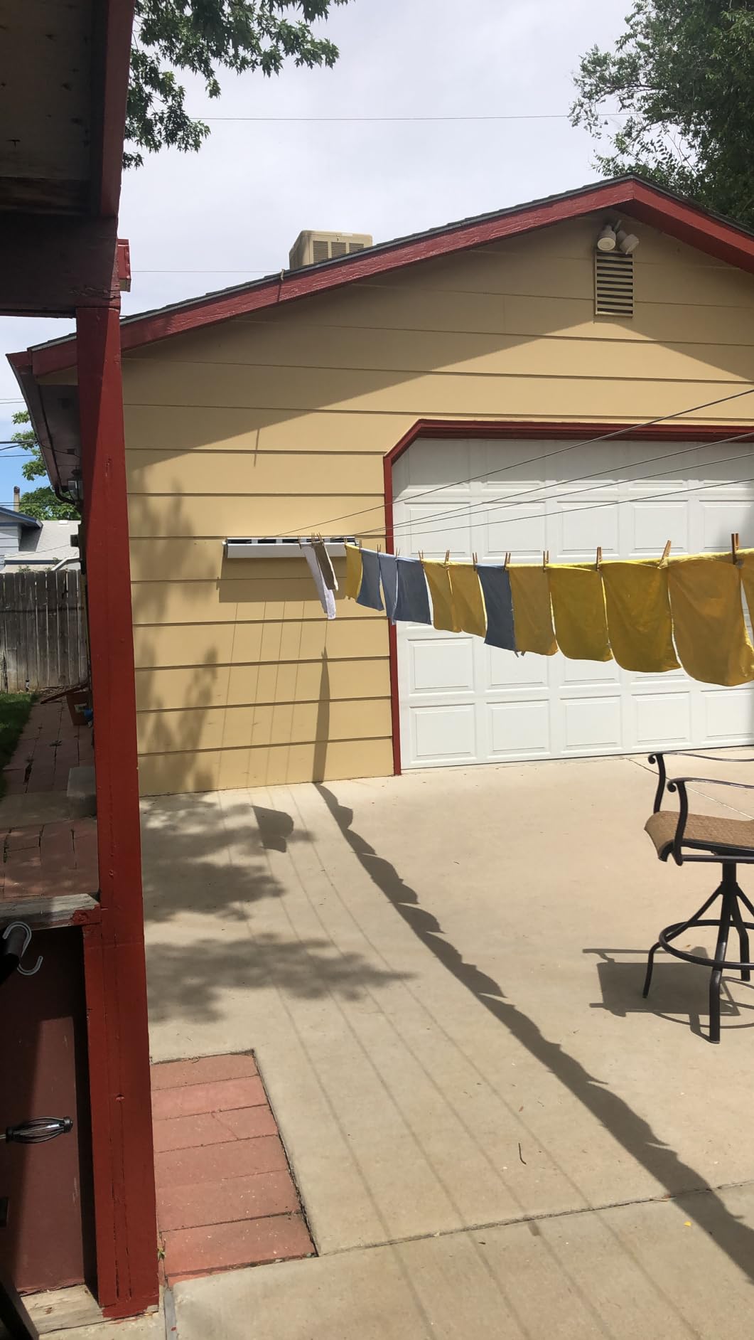 Household Essentials Steel and Aluminum 5‑Line Retractable Wall‑Mounted Dryer Slim Space‑Saving Laundry Rack, White Finish customer photo 2