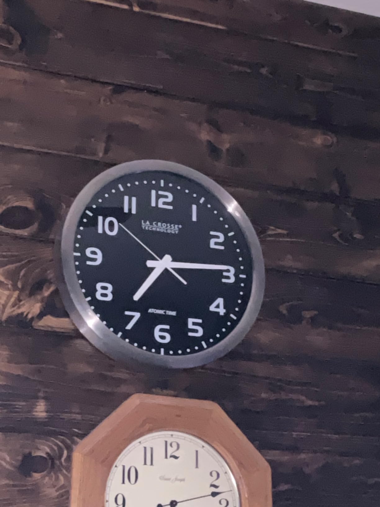 La Crosse Technology WT-3161BK 16 Inch Stainless Steel Atomic Clock, Analog, Silver customer photo 2