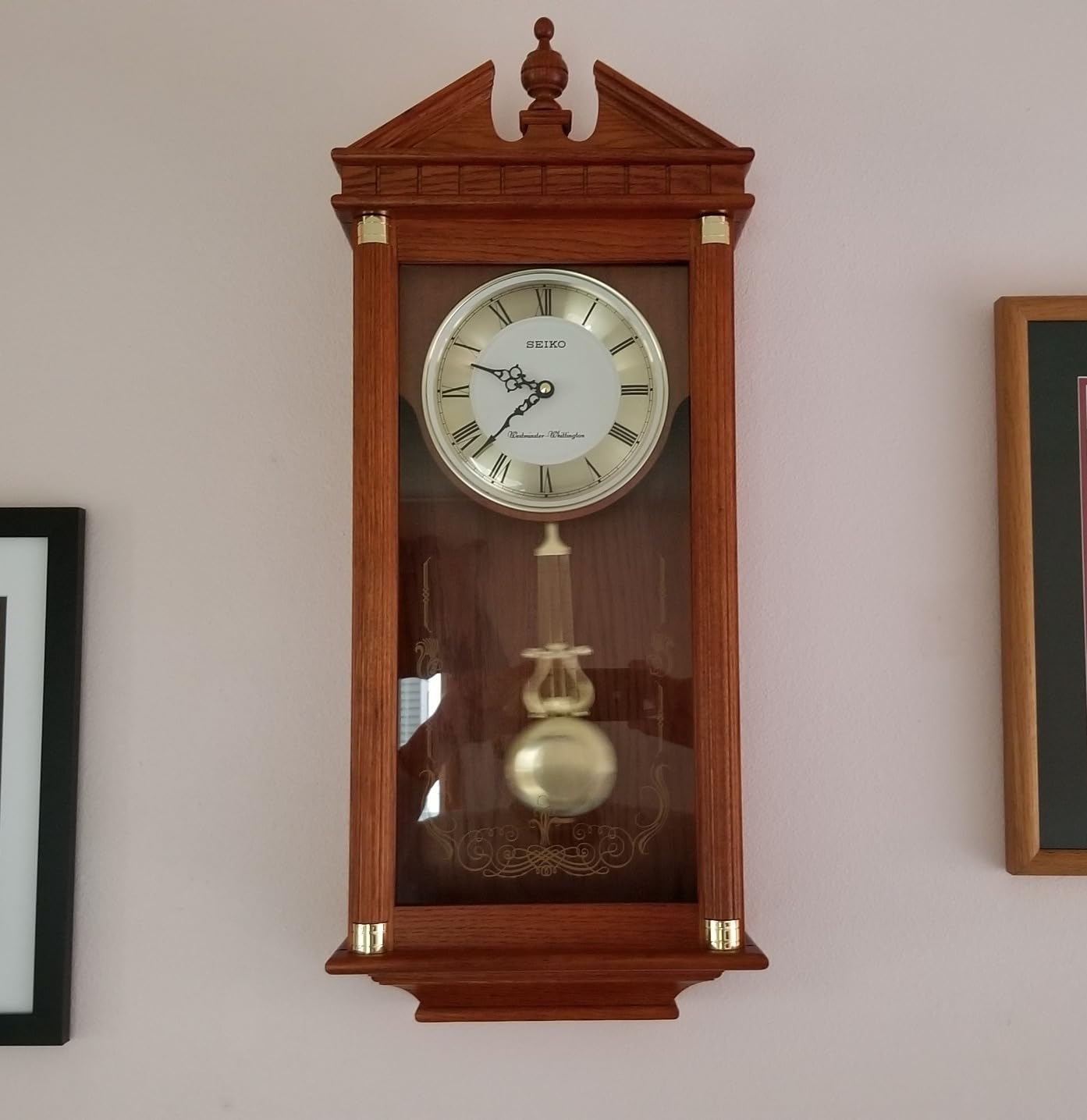 Seiko Regal Oak Wall Clock with Pendulum customer photo 1