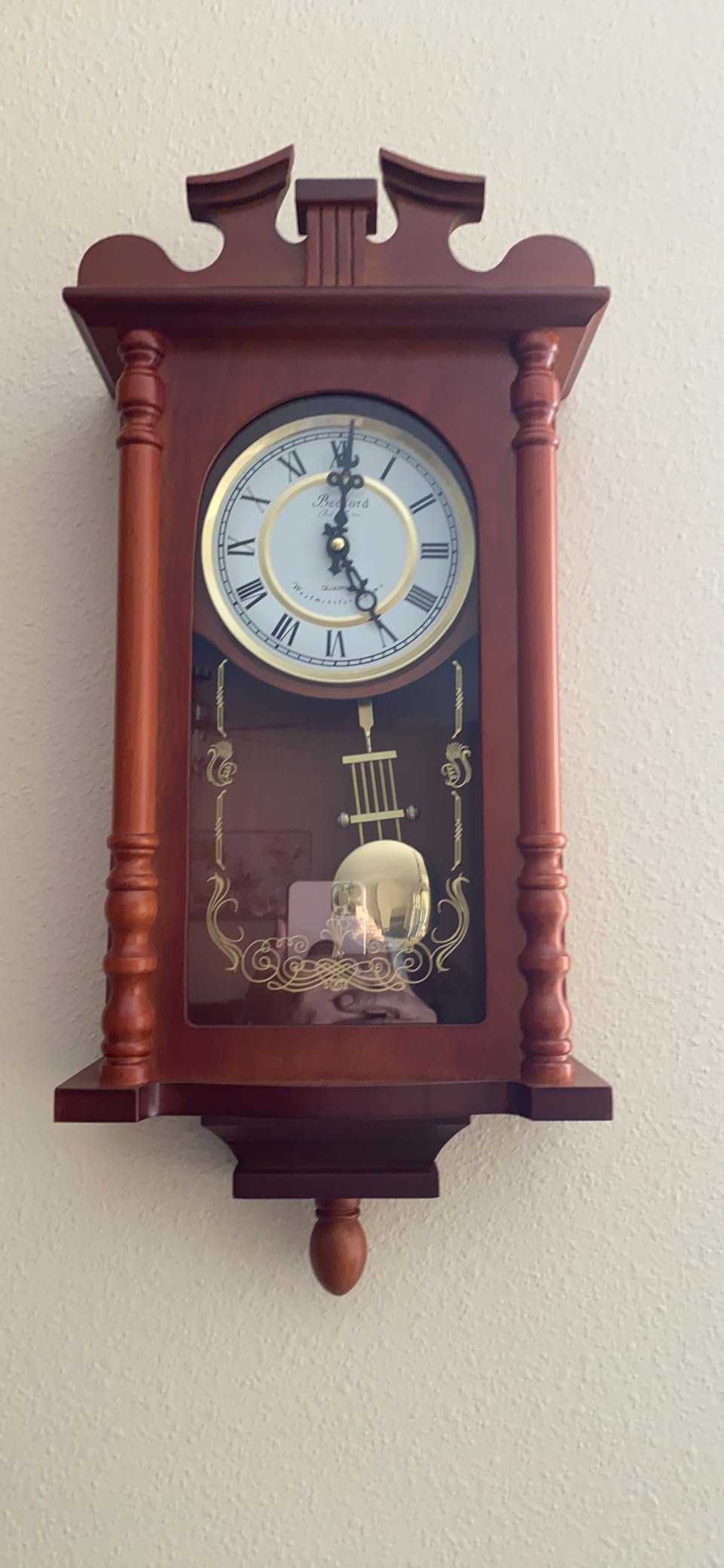 Seiko Regal Oak Wall Clock with Pendulum customer photo 2