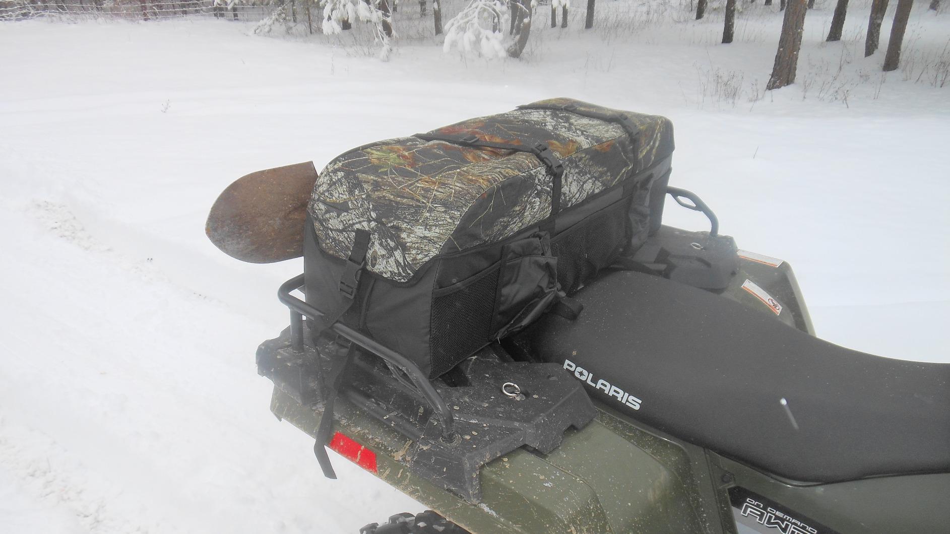ATV Tek Arch Series Hunting and Fishing Expedition ATV/UTV Rear Rack Cargo Bag, Kings Mountain Shadow Camo, Waterproof ATV Bag with Spacious Compartments, Steel Frame Support customer photo 2