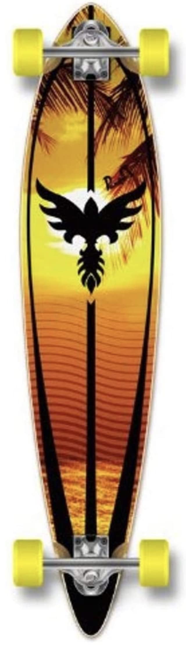 Yocaher Beach Series Complete Pintail Skateboards Longboard Cruiser w/Black Widow Premium 80A Grip Tape Aluminum Truck ABEC7 Bearing 70mm Skateboard Wheels customer photo 2