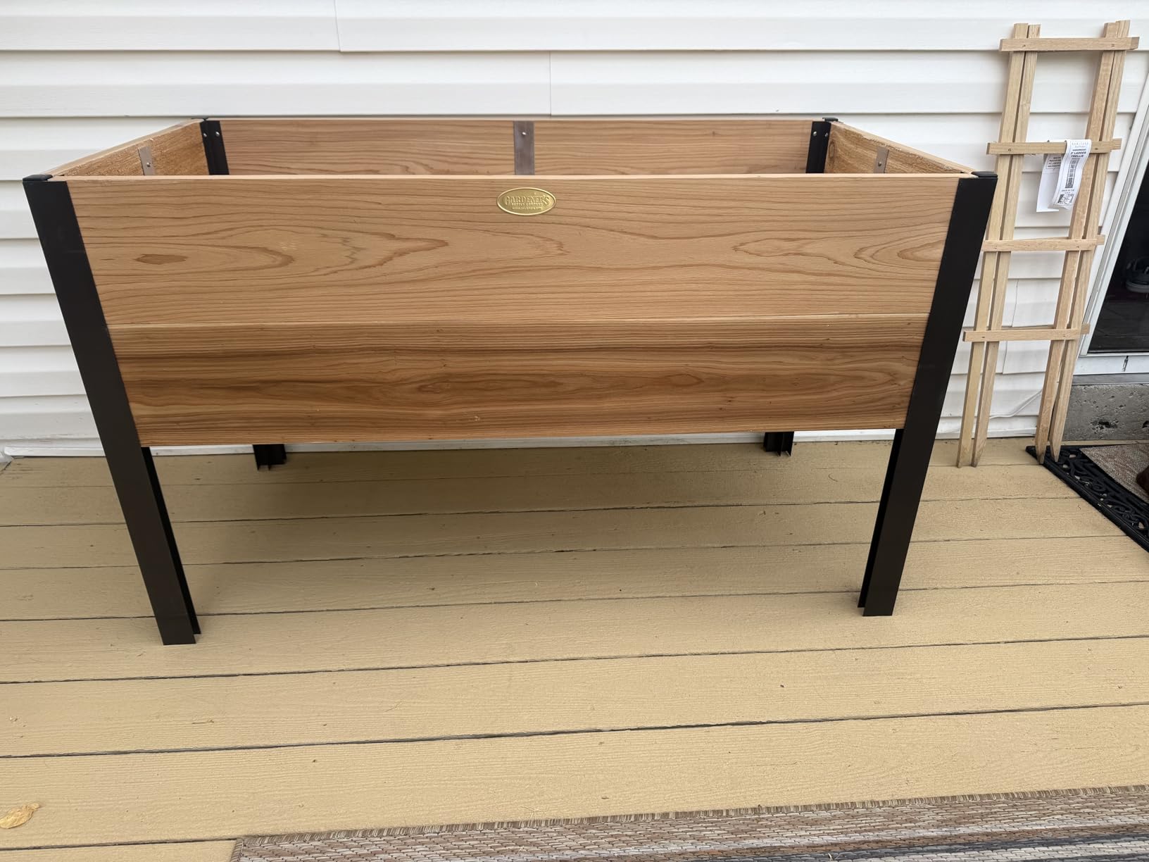 Gardener's Supply Company Elevated Cedar Raised Garden Bed 2' x 4' Planter customer photo 1