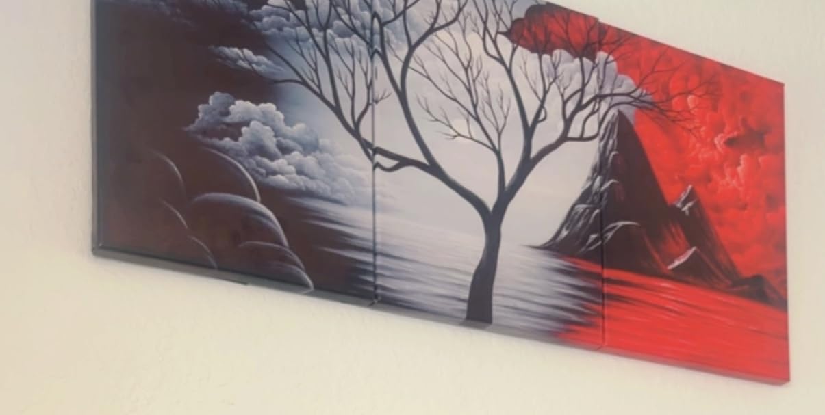 Wieco Art 3 Panels Abstract Canvas Wall Art for Home Decorations Wall Decor customer photo 1