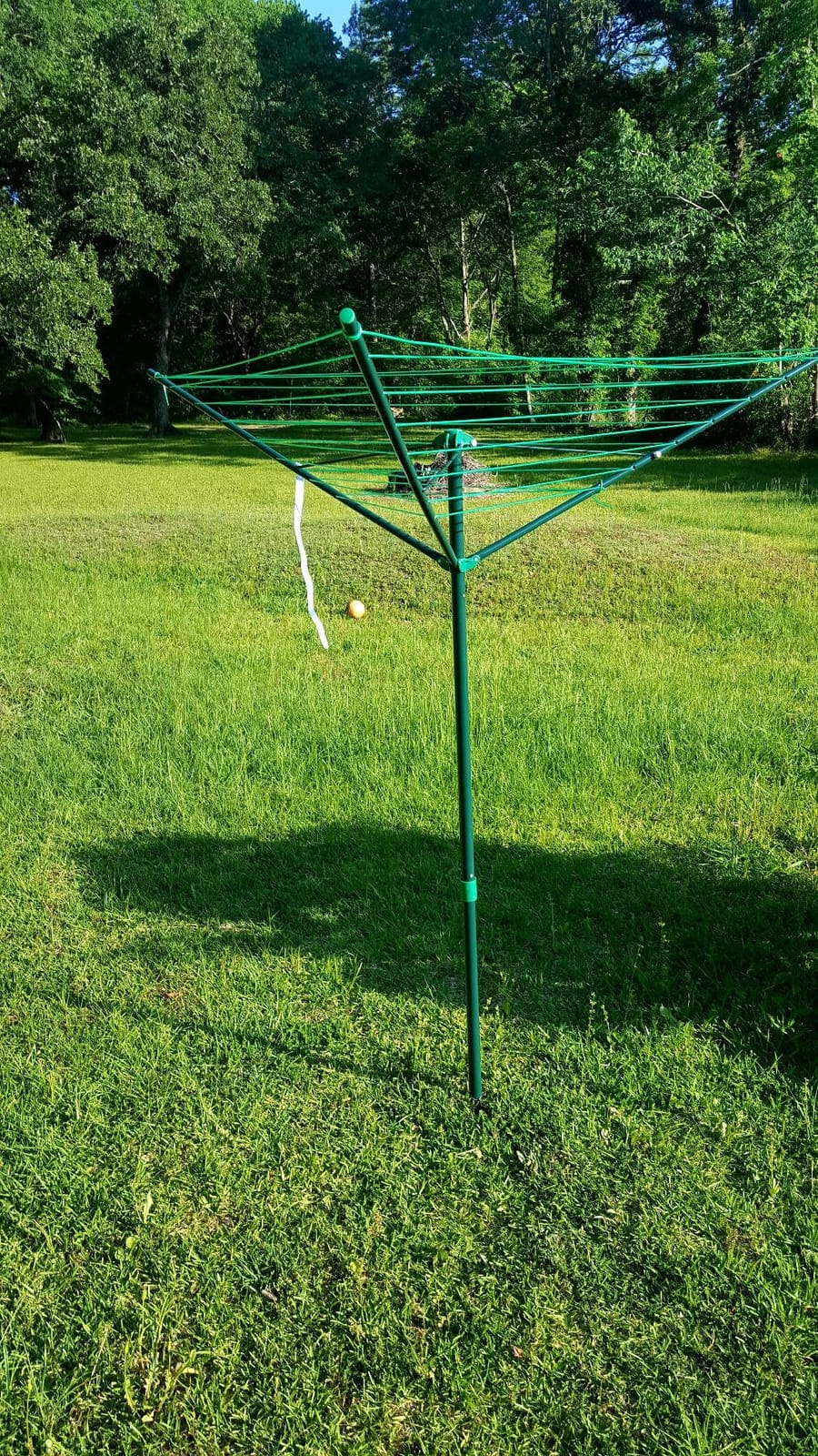 Strata 91 FT Outdoor Umbrella Clothesline, Green customer photo 1
