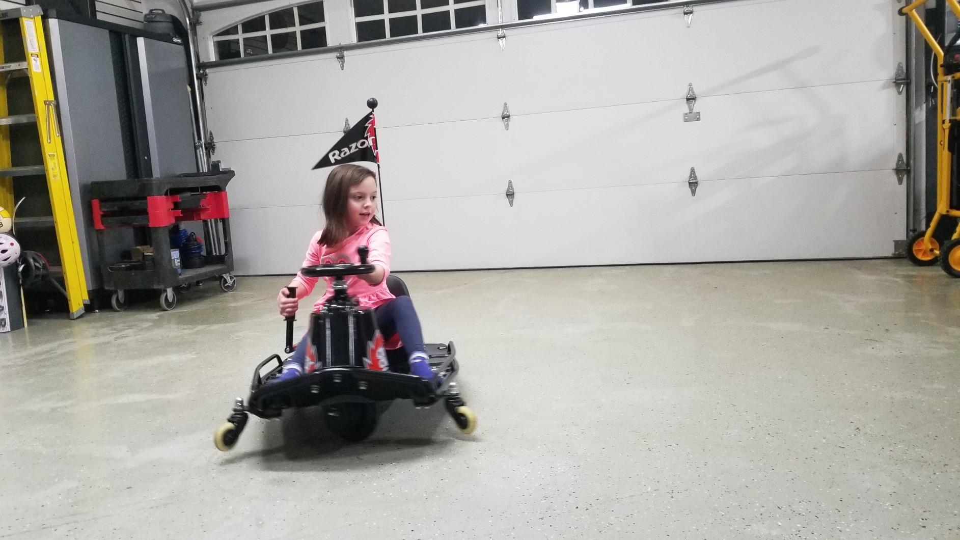 Crazy Cart DLX Go Kart | Electric Drift Cart | Iconic Wheeled Ride-On For Kids Age 9+ | Brodie Knob Steering | 250W/24V Motor | Up To 12 MPH, 40 Mins; 140 Lbs customer photo 2