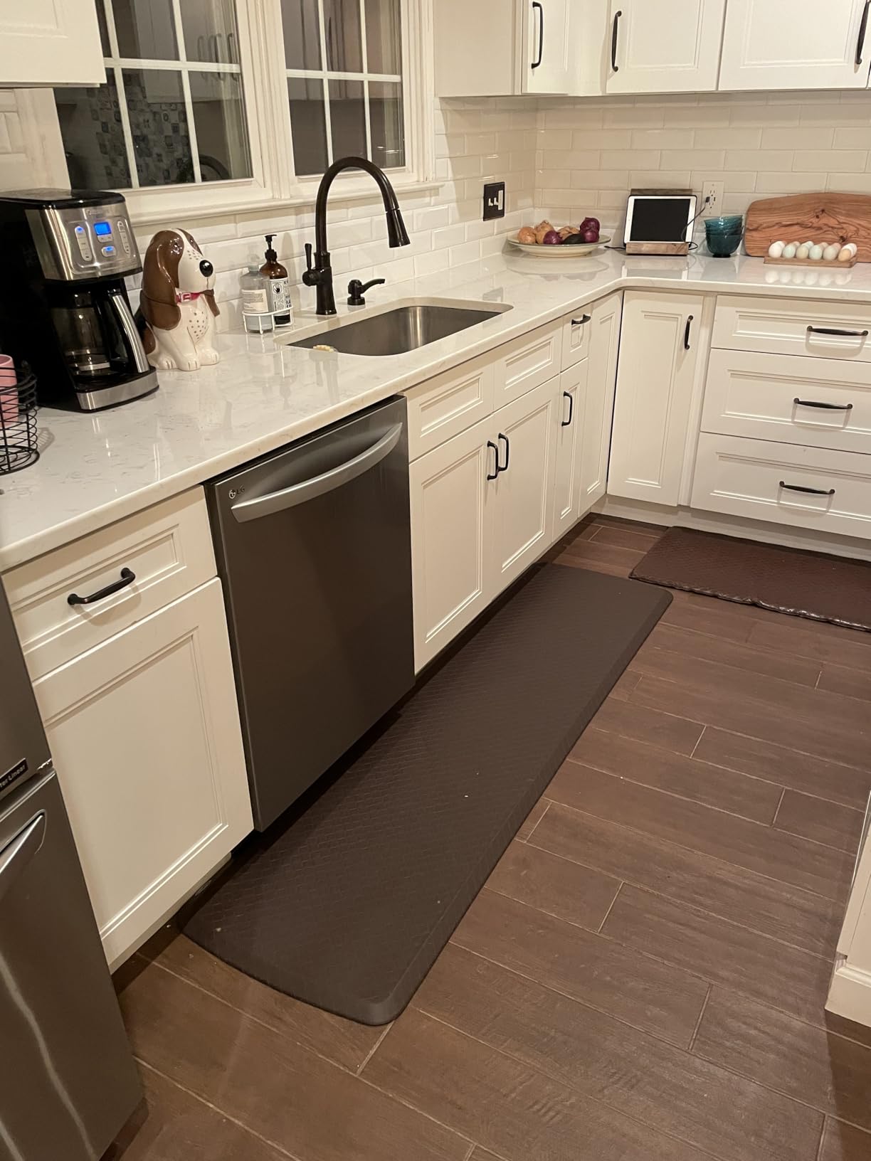 GelPro Elite Premier Anti-Fatigue Kitchen Comfort Floor Mat, 20x36, Trellis Deep Sea Stain Resistant Surface with Therapeutic Gel and Energy-Return Foam for Health & Wellness customer photo 1