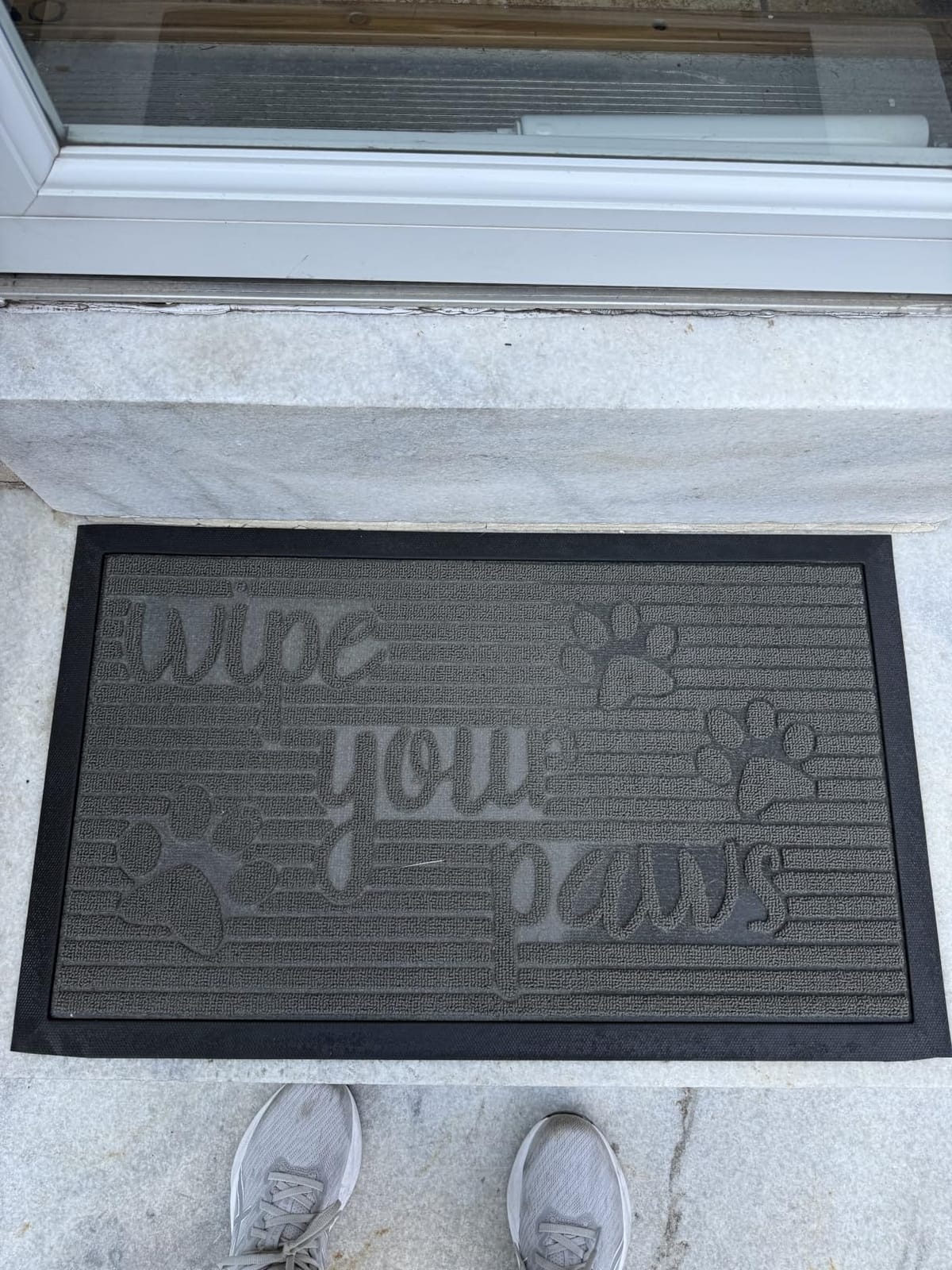 GORILLA GRIP WeatherMAX Door Mat, Indoor Outdoor Use, 29x17 Gray Diamond | 100% Waterproof Outdoor Doormat, US Designed, Stain and Fade Resistant, Low Profile Front Door Mat, Easy to Clean Welcome Mat customer photo 2