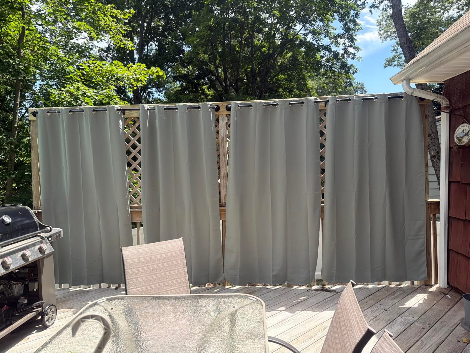 RYB HOME Outdoor Curtains for Patio Waterproof Privacy Thermal Insulated customer photo 1