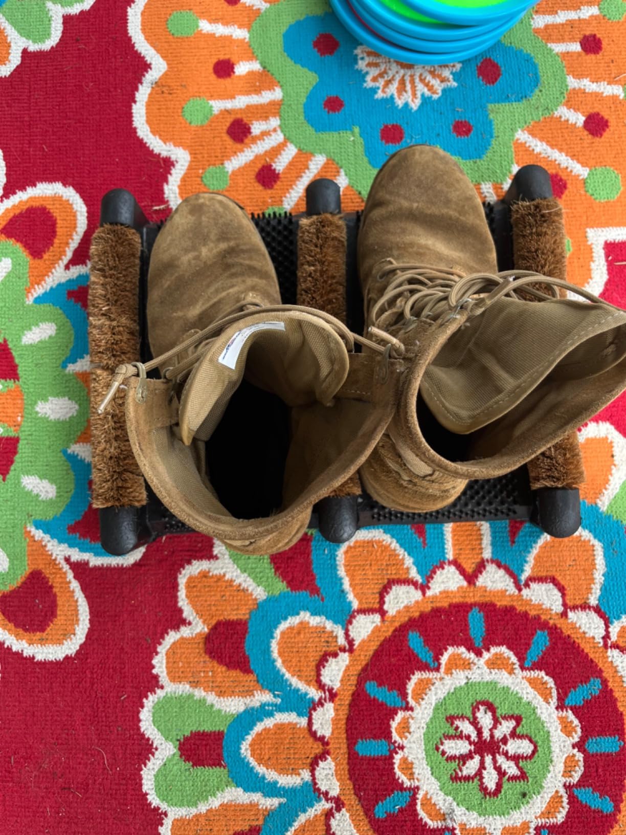 NINAMAR Mud Scrubber Rubber Brush Mat - Scrub & Scrape Muddy Shoes - 1 Pack customer photo 2