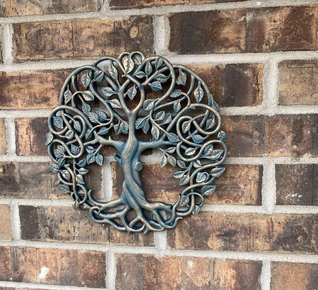 Old River Outdoors Tree of Life Wall Plaque 11 5/8 Inches Decorative Celtic Garden Art Sculpture for Living Room customer photo 1