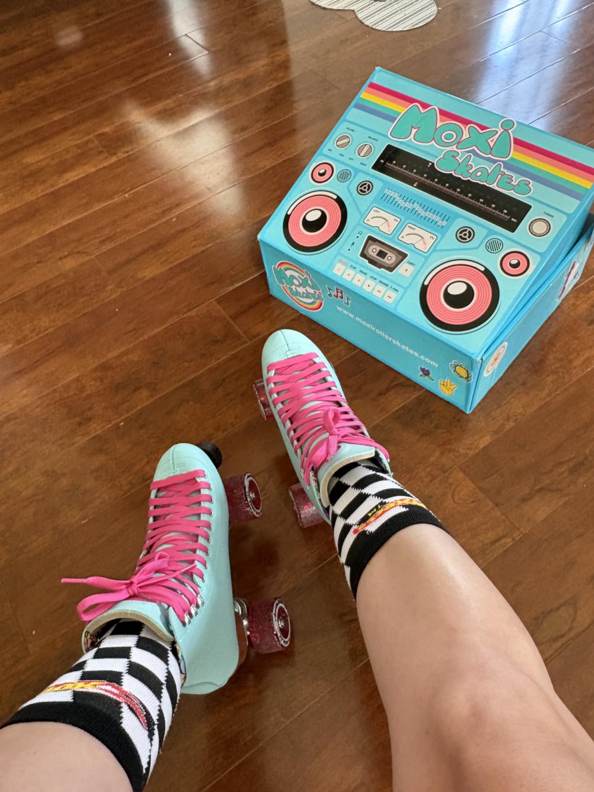 Moxi Beach Bunny Roller Skates for Women - Colorful, Precision-Fit Skate with High-Rebound Wheels, Moisture-Wicking Lining customer photo 1