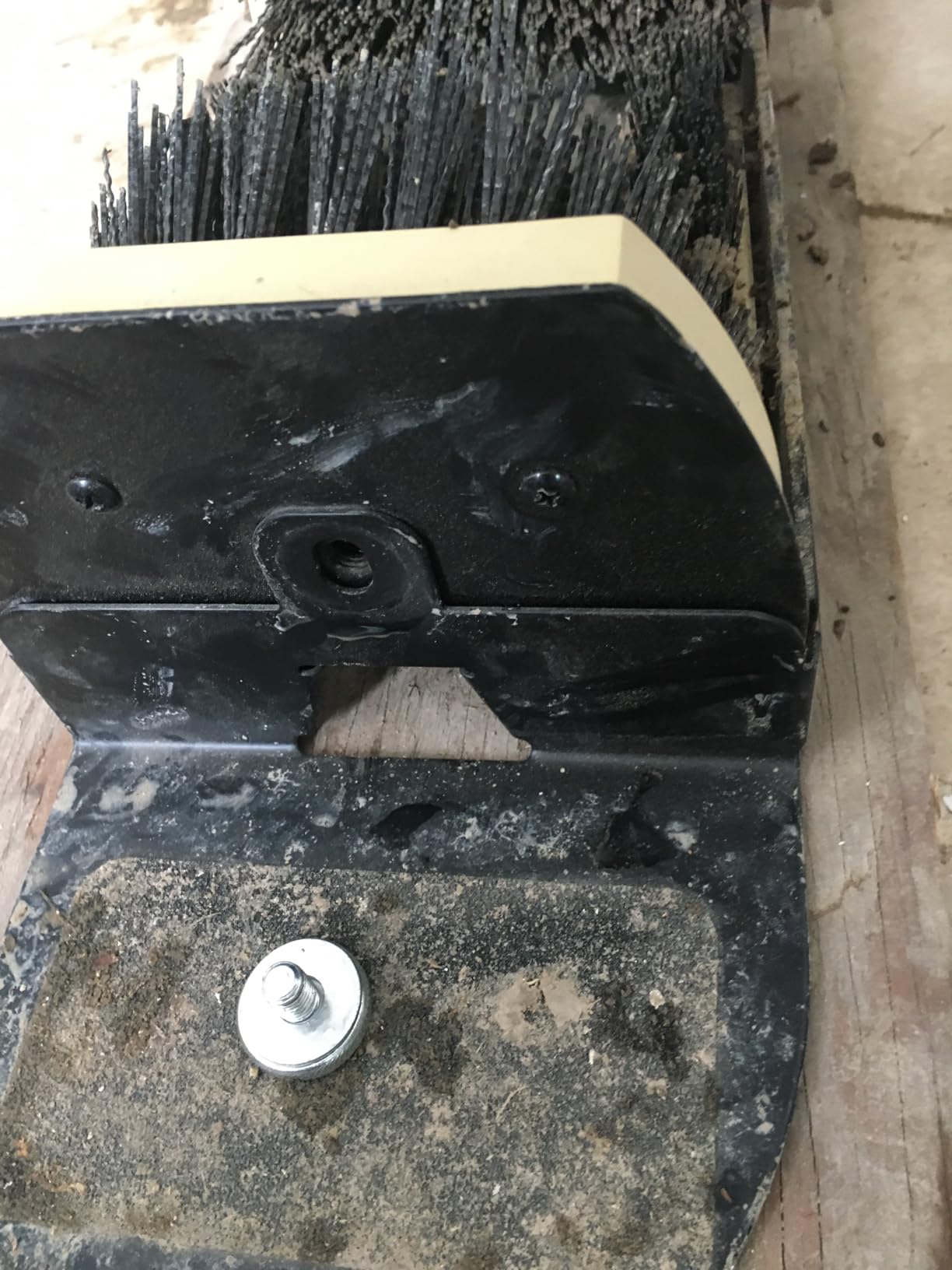 Jobsite Boot Scrubber - Outdoor Shoe Scraper Cleaner Brush - Extra Wide customer photo 1